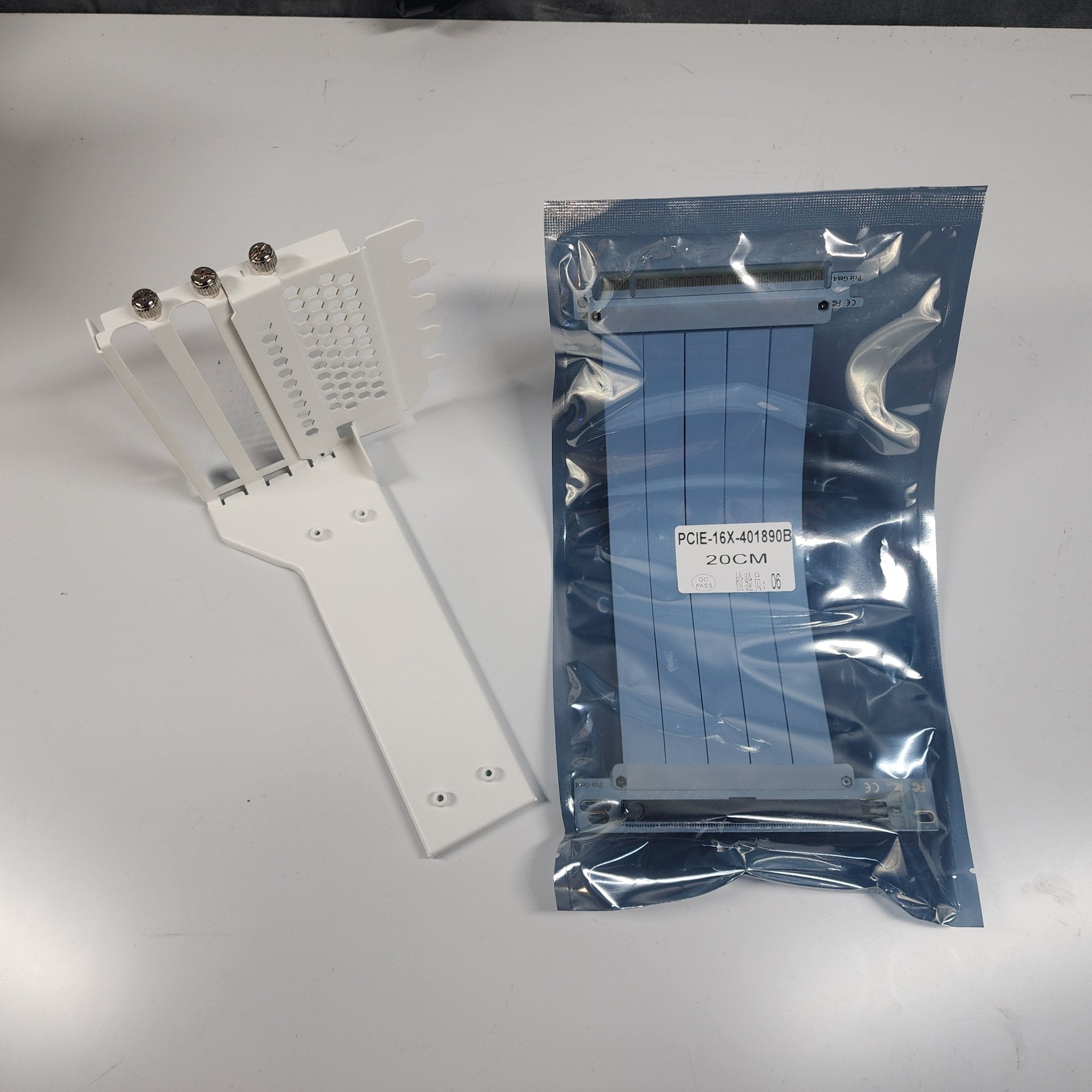 Asiahorse White GPU Graphics Card Video Card Vertical Mount Kit Mod - Geek Tech