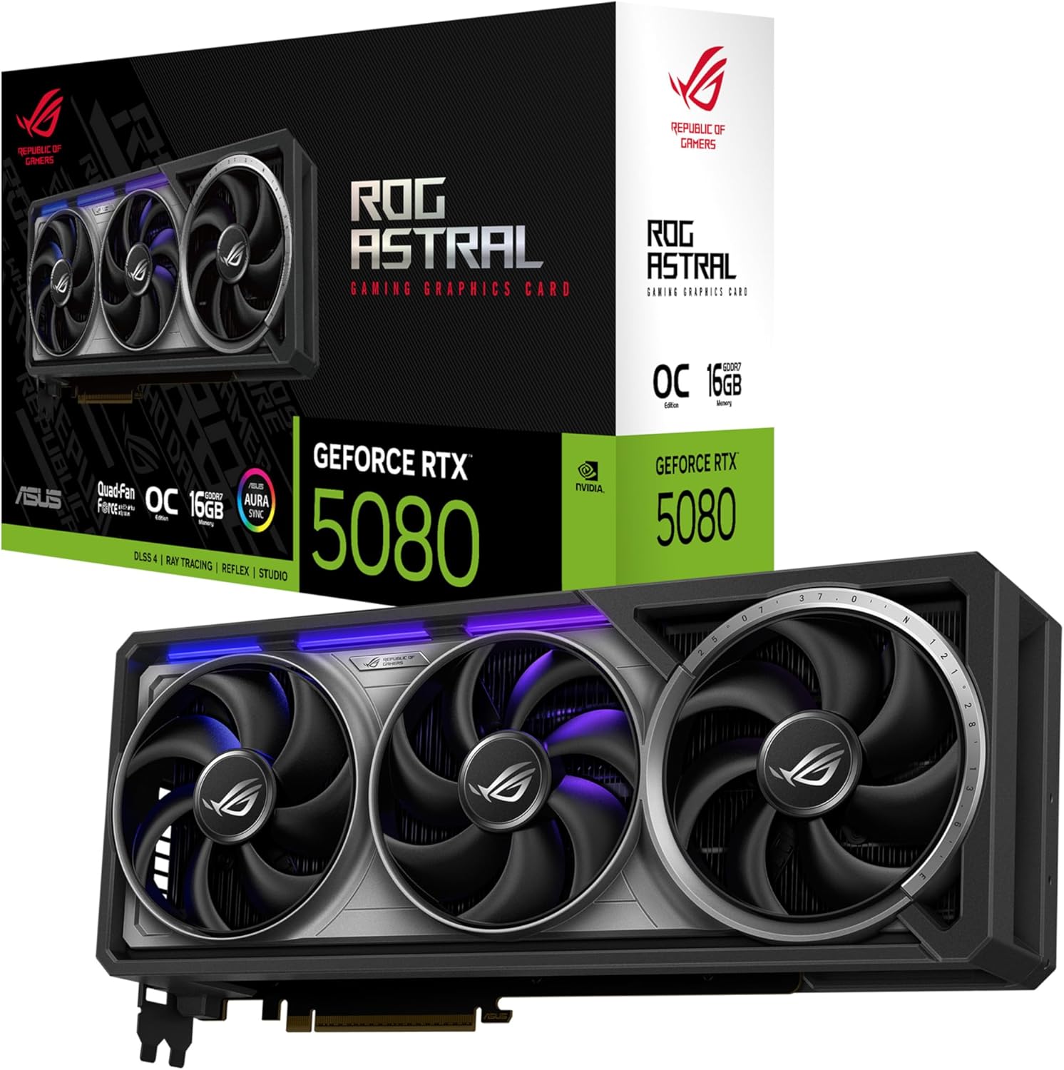 ASUS ROG Astral GeForce RTX 5080 16GB GDDR7 OC Edition GPU Video Card - Geek Tech
