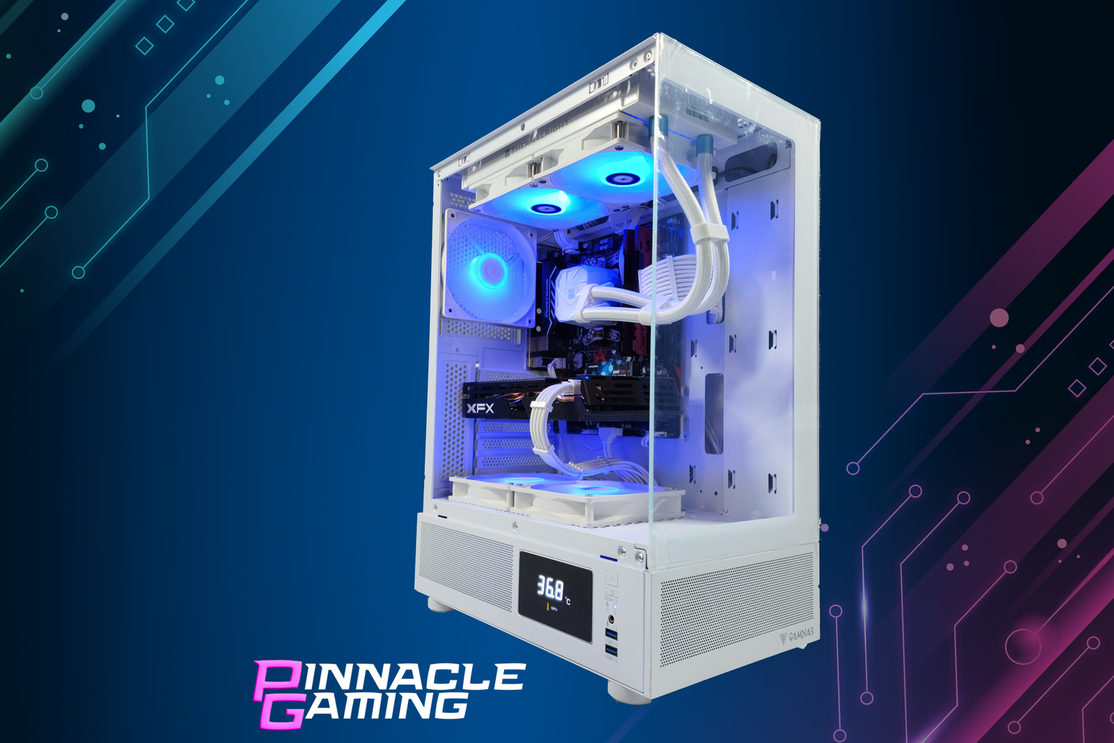 Custom Gaming Desktop RX 9070 16GB Ryzen 5 2TB SSD 64GB DDR5 Wifi Streaming