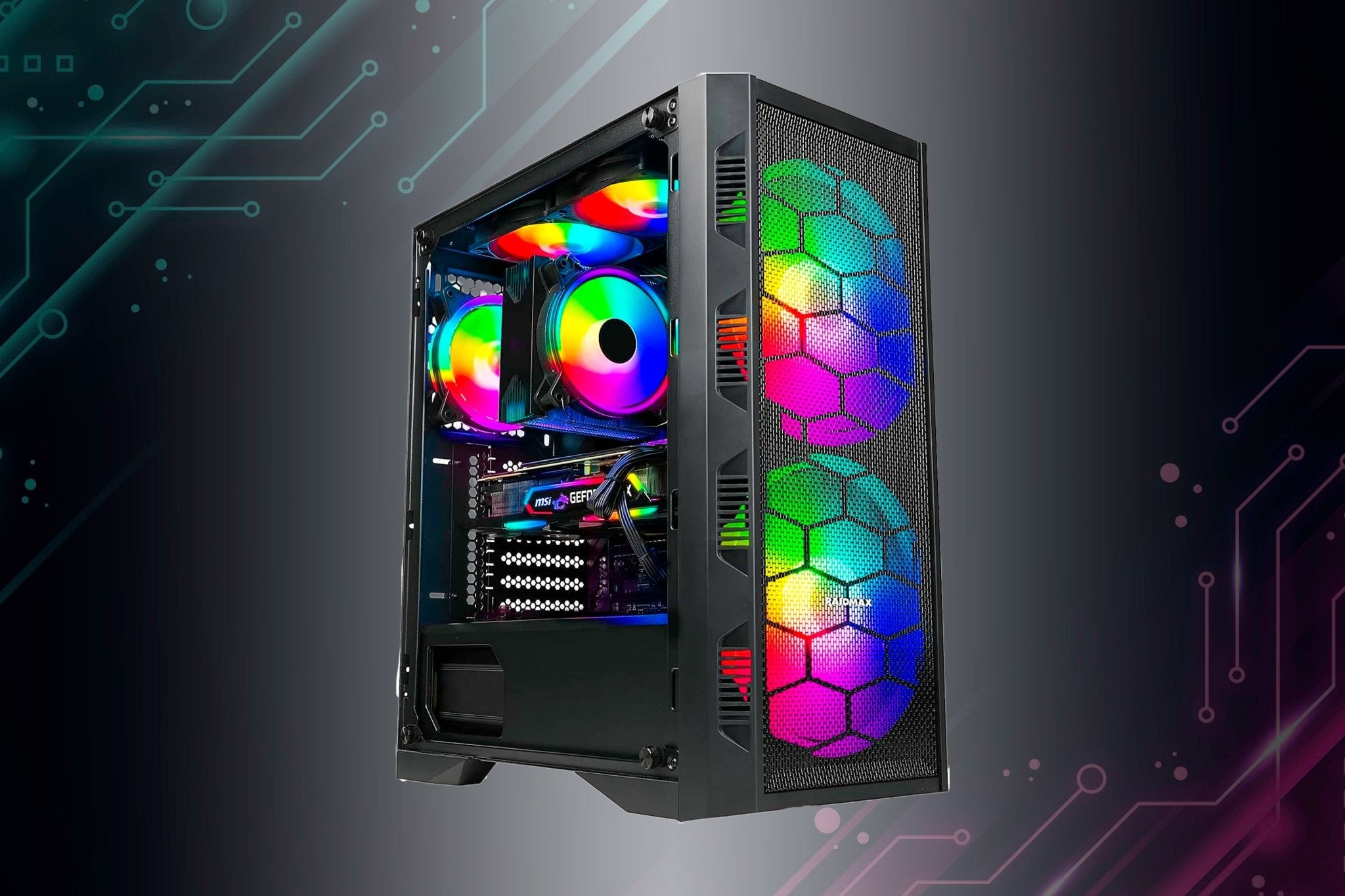 (ATX) Raidmax X6 Series Gaming Computer Case - Geek Tech