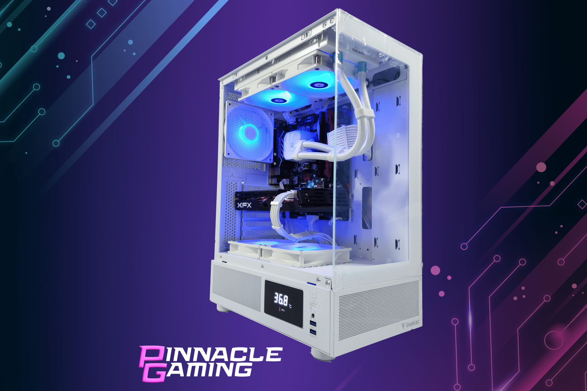 Custom Desktop Gaming PC Computer Ryzen 7 RX 9070 XT 16GB 1tb SSD 32gb DDR5 Atlas - Geek Tech