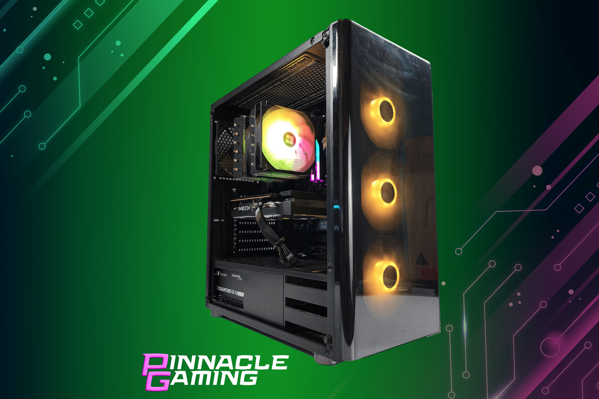 Custom Gaming PC W11 i9 - 13900K RX 6600 XT 1TB SSD 32GB DDR5 WiFi Bluetooth - Geek Tech