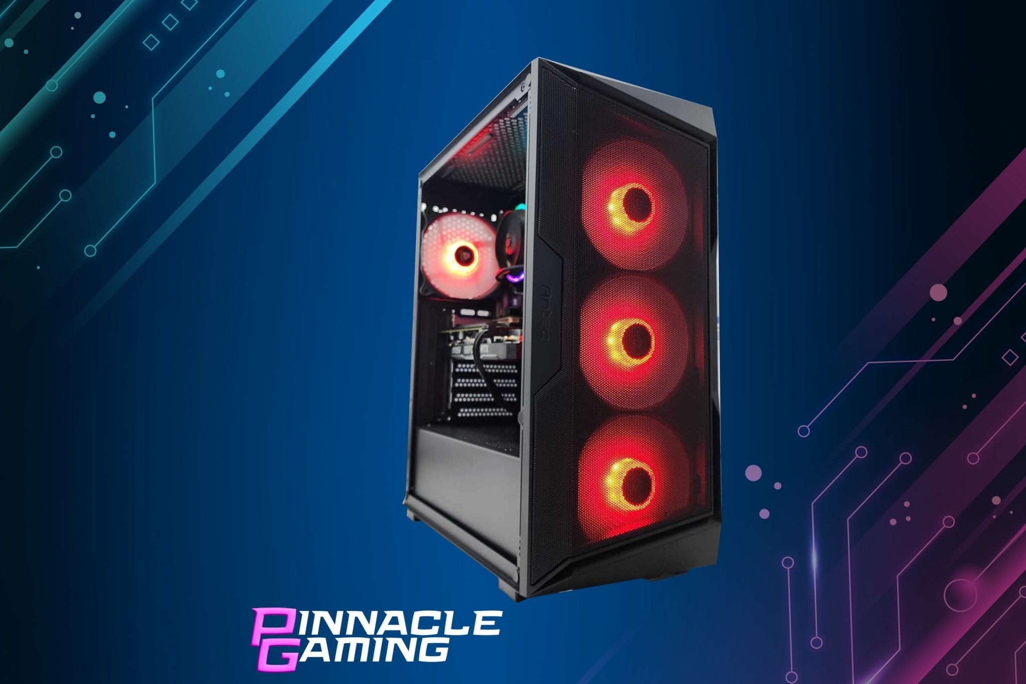 Gaming Desktop PC Computer Ryzen 7 7800X3D NVIDIA RTX 5060 2TB SSD 32GB DDR5 AX61 Black A620 - Geek Tech