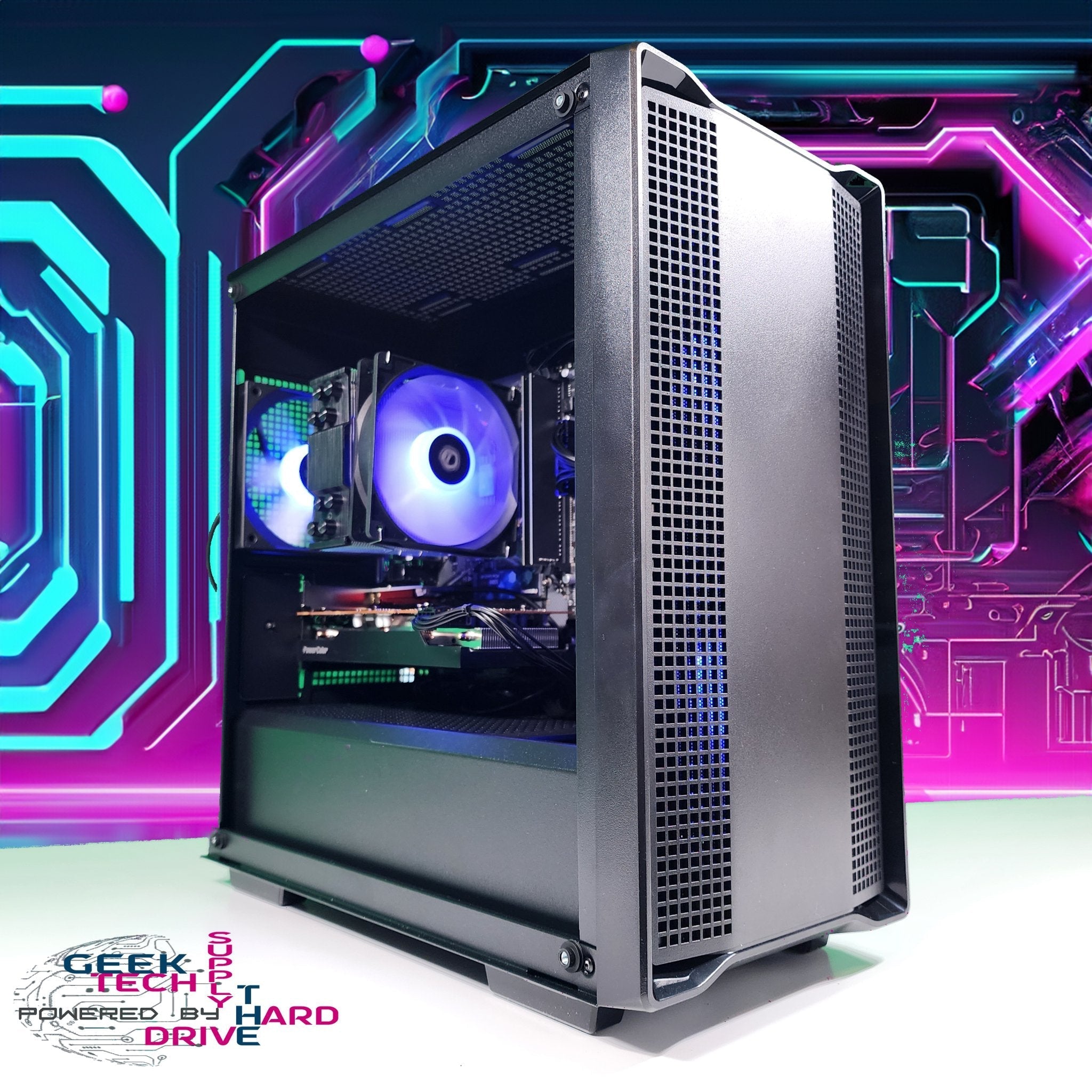 GTech Gaming PC Ryzen 3 1TB SSD RTX 2060 64GB Black CC360 A520 - Geek Tech