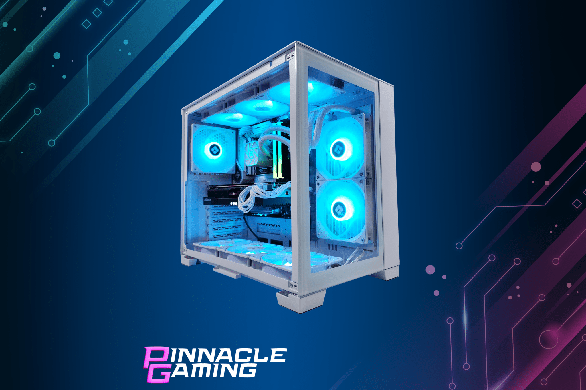 Pinnacle Gaming PC RX 7700 XT i5 - 13400 1tb NVMe SSD Gen4 32GB DDR5 - 6000 AIO - Geek Tech
