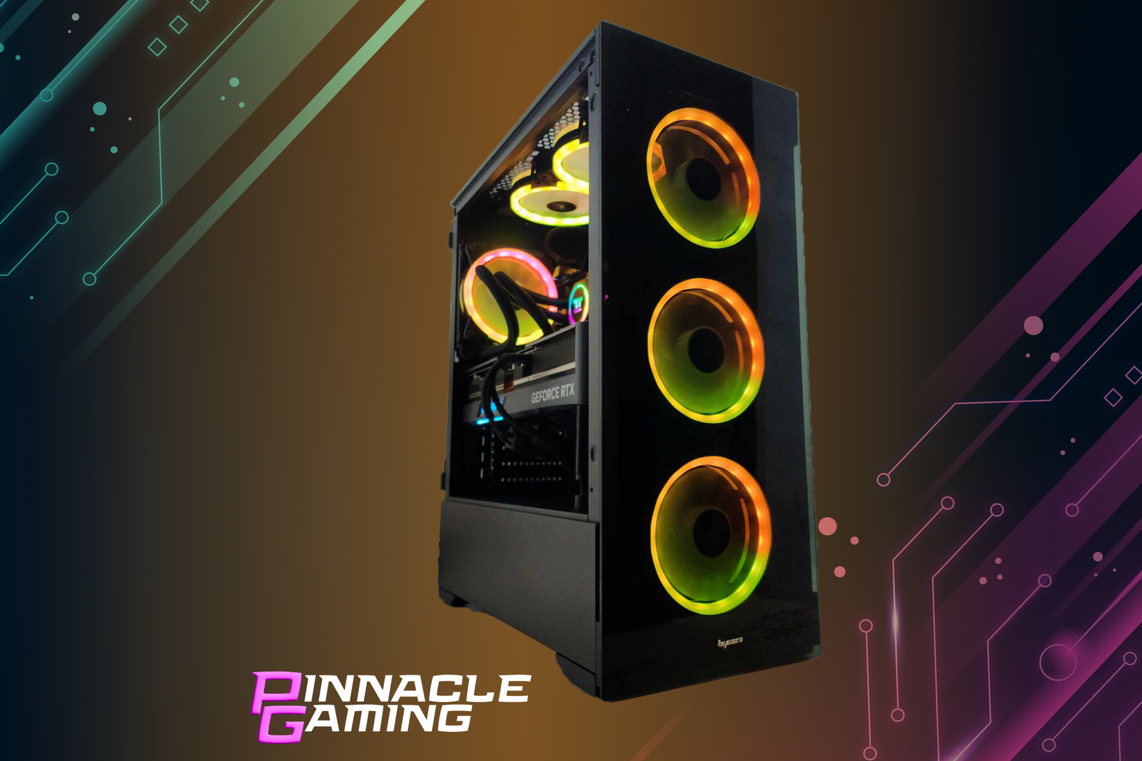 Computadora de escritorio para juegos Pinnacle i7-13700K NVIDIA GeForce RTX 4080 SUPER SSD M2 de 2 TB 32 GB DDR5 VR RGB Vog