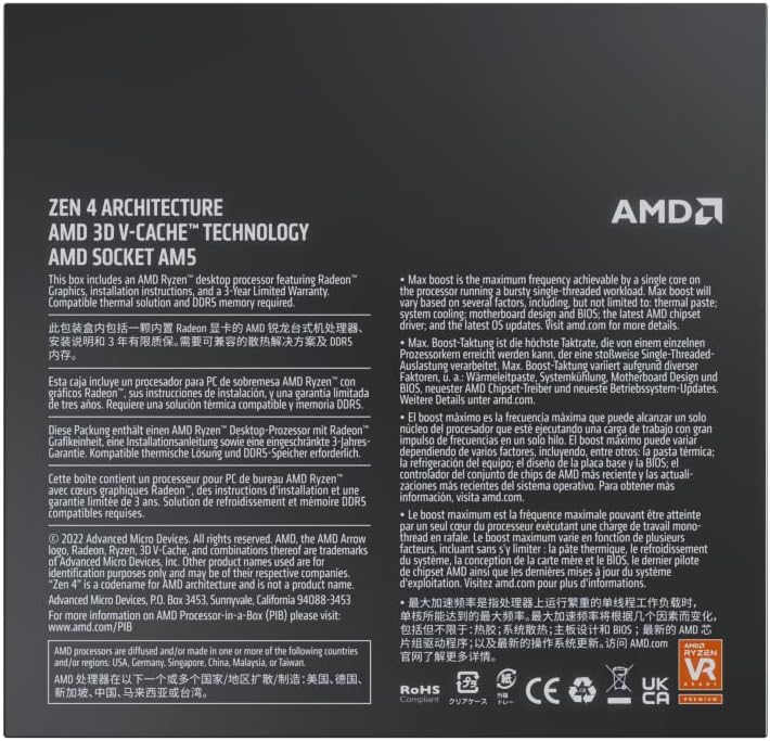 AMD Ryzen 9 7900X3D (12 Cores, 24 Threads, 140MB Cache) - Geek Tech
