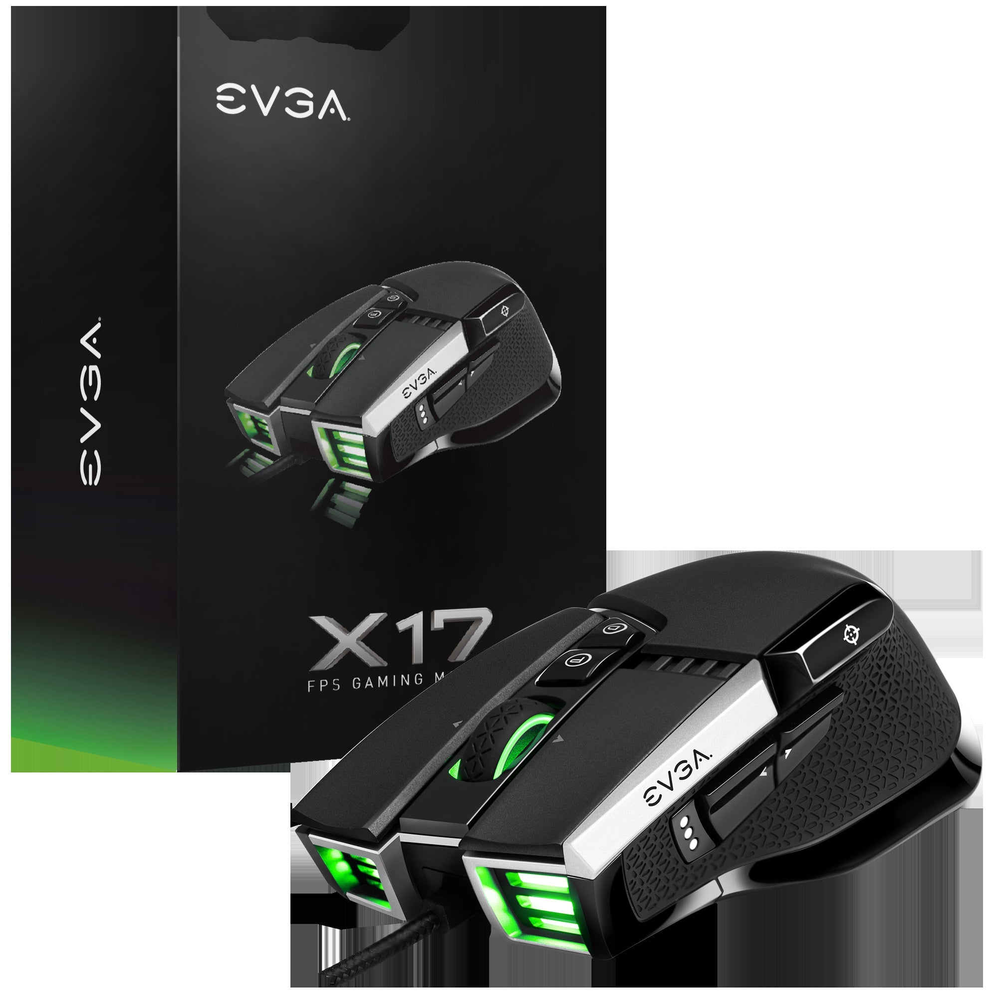 EVGA Mouse 903-W1-17BK-KR X17 Gaming Mouse Wired - Geek Tech