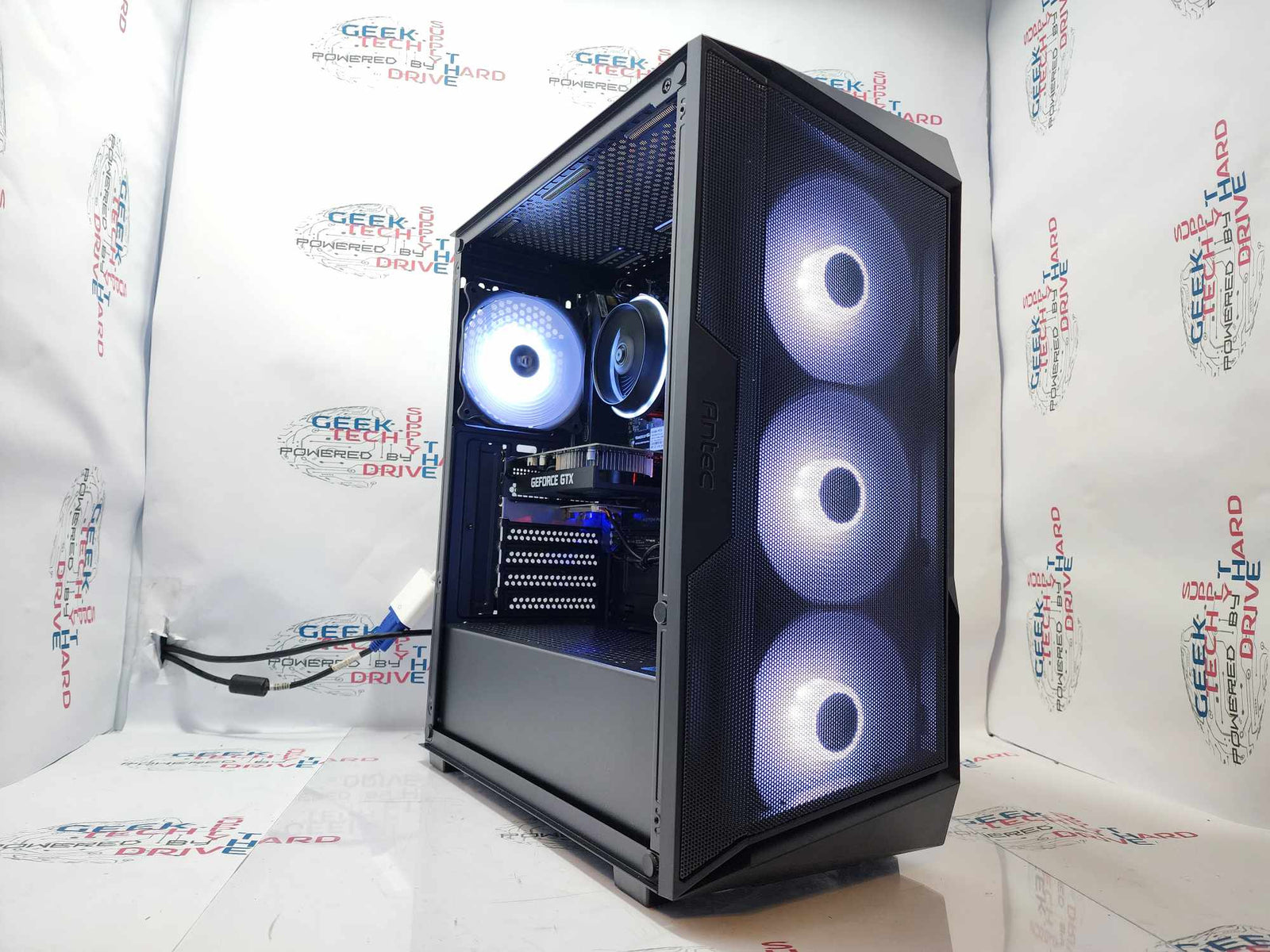 GTech Gaming Computer Windows 10 i5-7400 GTX 1650 1TB SSD 16GB RAM Black - Geek Tech