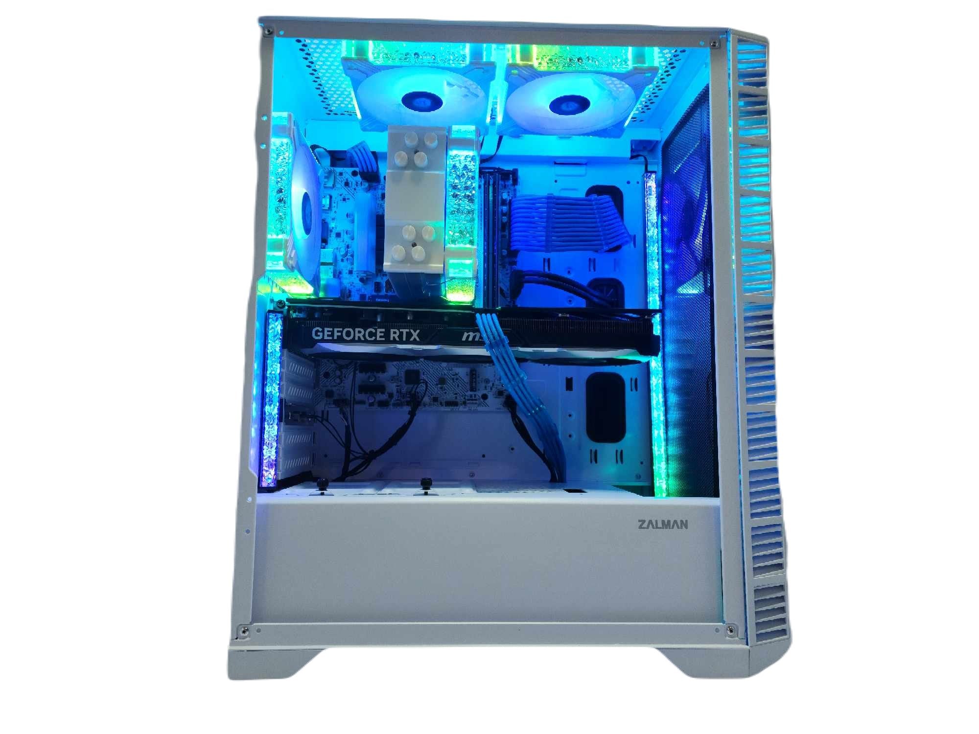 Iceworm Core XII Gaming PC Intel i5 NVIDIA RTX 4060 1TB SSD 16GB DDR5 White RGB B760 - Geek Tech