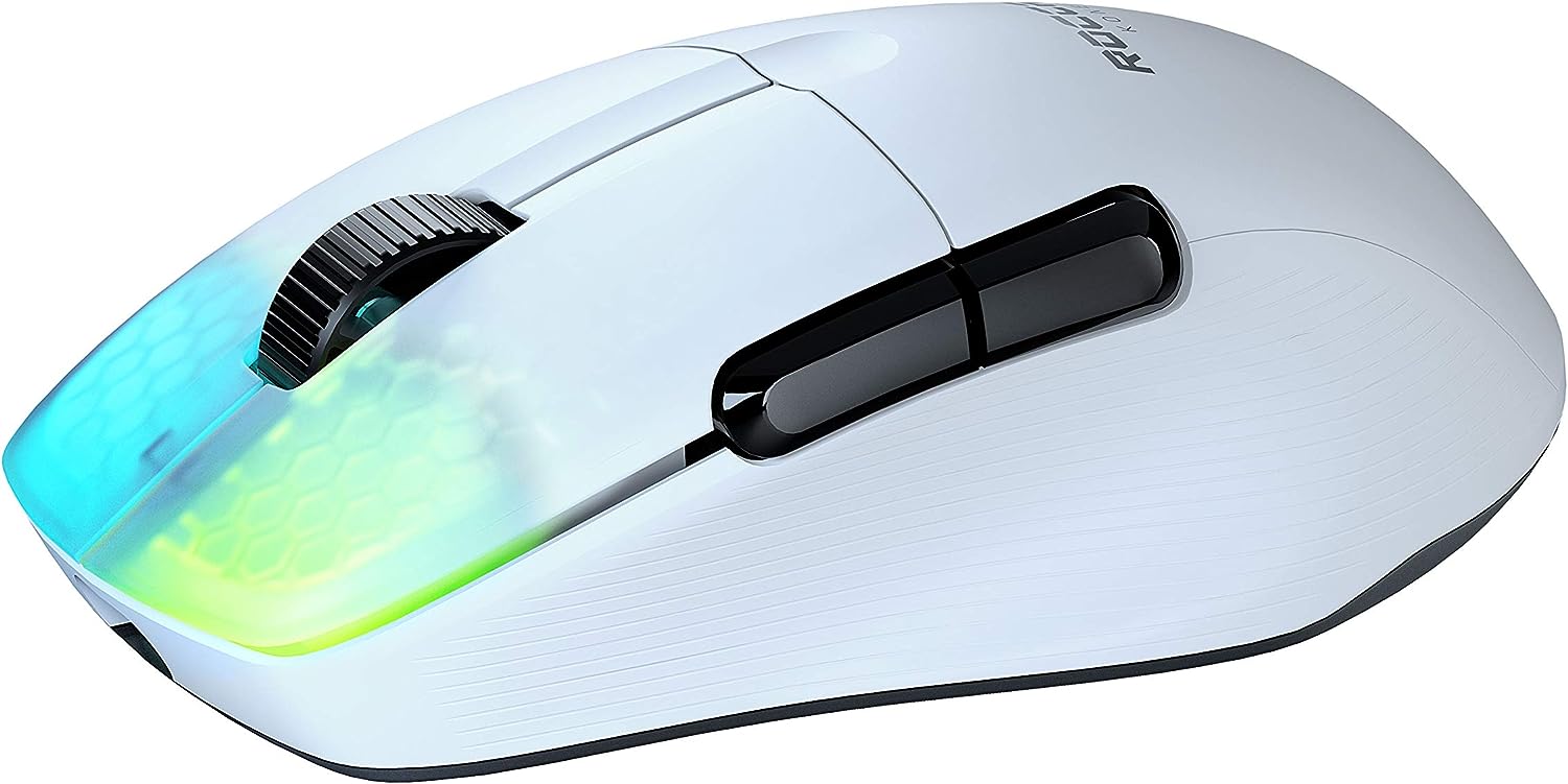 ROCCAT Kone Pro Air Gaming PC Wireless Mouse White - Geek Tech
