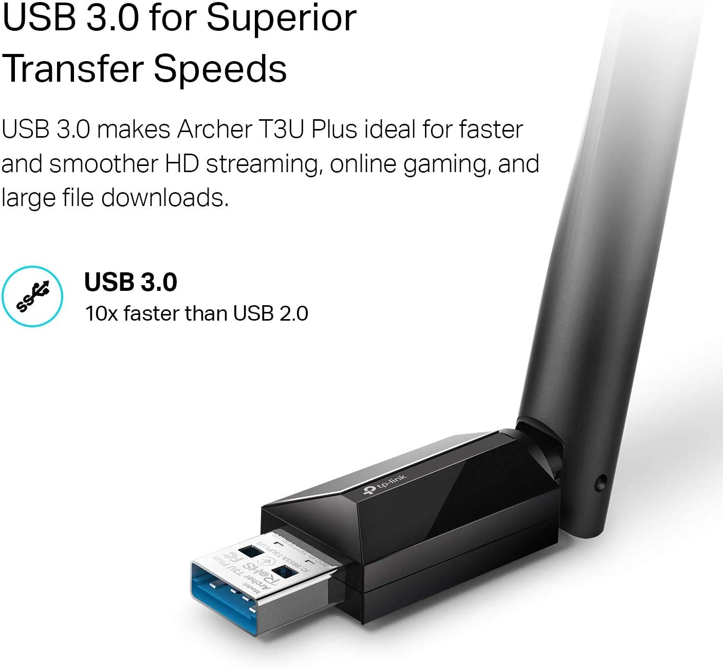 TP-Link USB WiFi Adapter for Desktop PC, AC1300Mbps USB 3.0 WiFi Dual Band Network Adapter with 2.4GHz/5GHz - Geek Tech