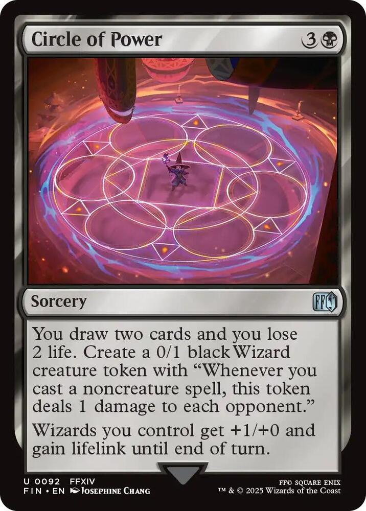 MTG Single Magic The Gathering Final Fantasy Circle of Power Sorcery Uncommon #92
