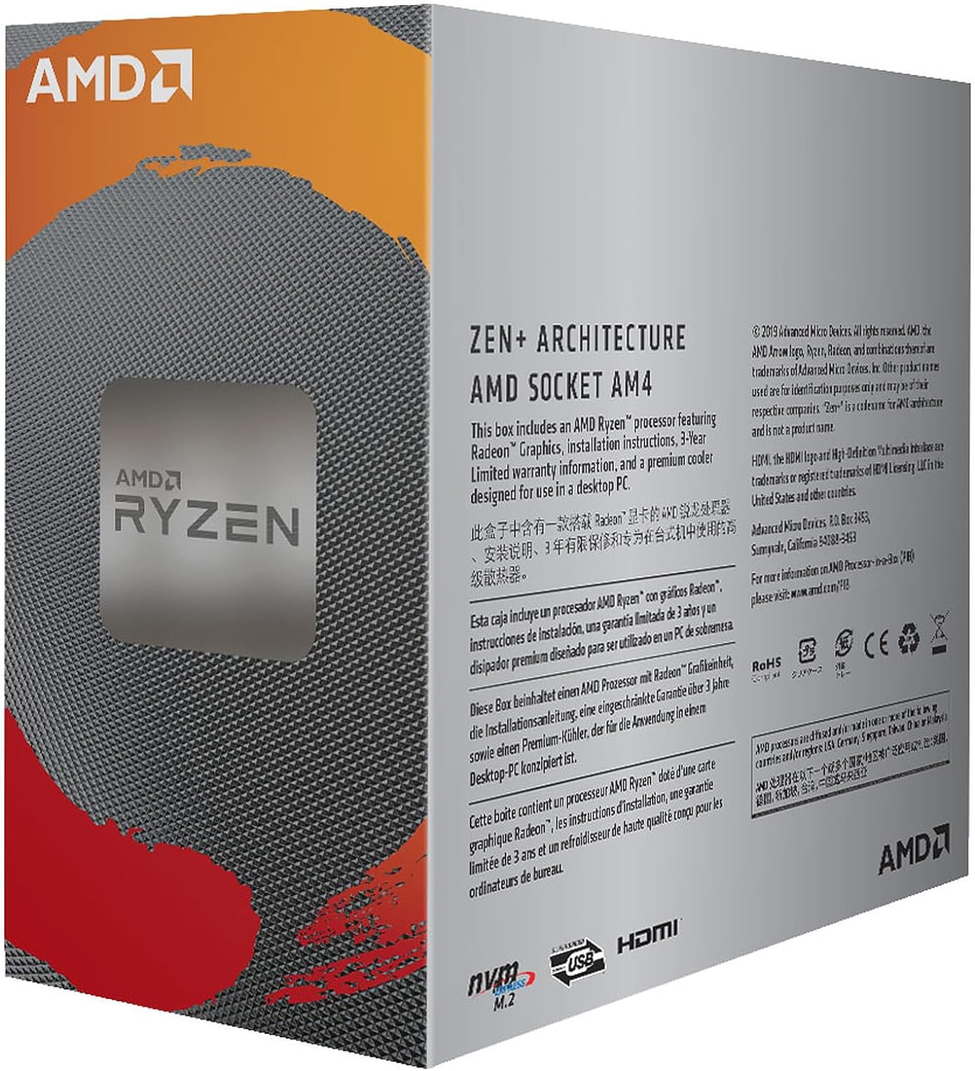 AMD Ryzen 3 3200G 4 - Core w/ Radeon Graphics - Geek Tech