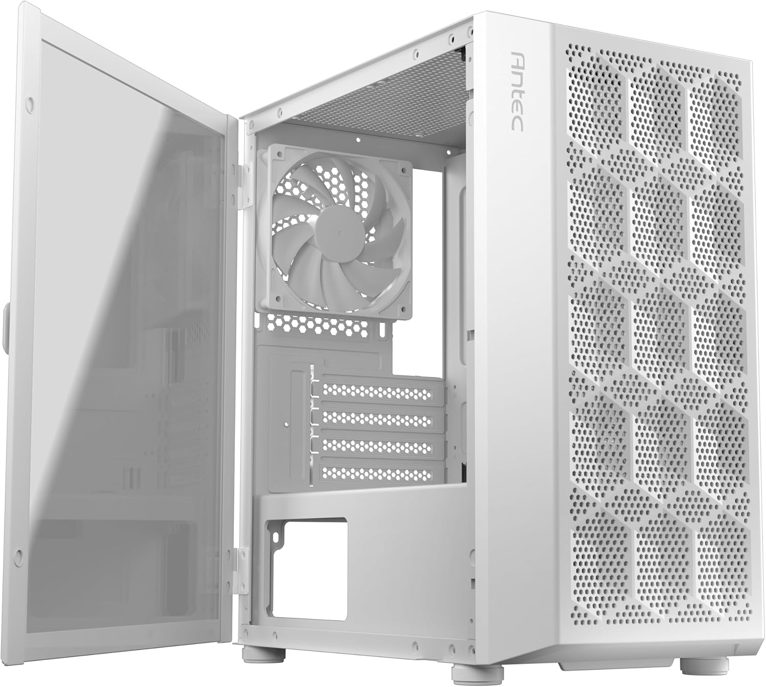 Antec NX200 M White Gaming Computer Case x1 120MM Fan - Geek Tech