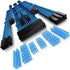 Assorted Computer Sleeved Cables - Blue - Geek Tech