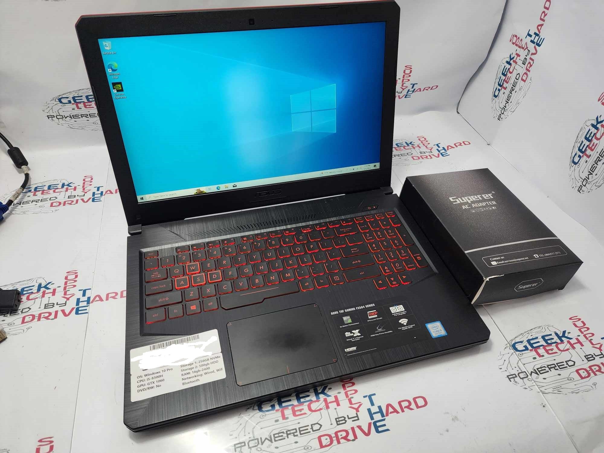 Asus FX504GM Gaming Laptop i5-8300H GTX 1060 8GB DDR4 256gb Black | B Grade