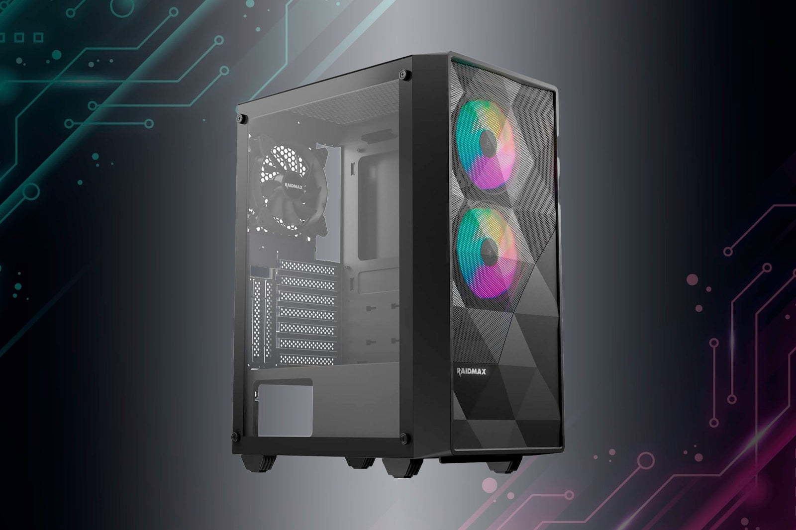 (ATX) Raidmax Meshian Gaming Computer Case - Geek Tech