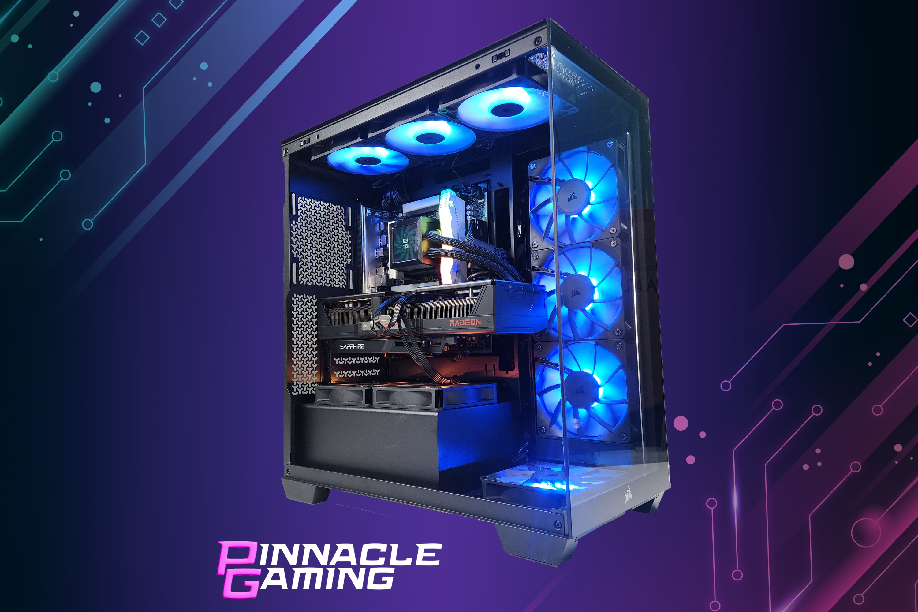 Custom Gaming Desktop PC Corsair Ultra 7 265K RX 9070 XT 1TB SSD 64GB DDR5 WiFi