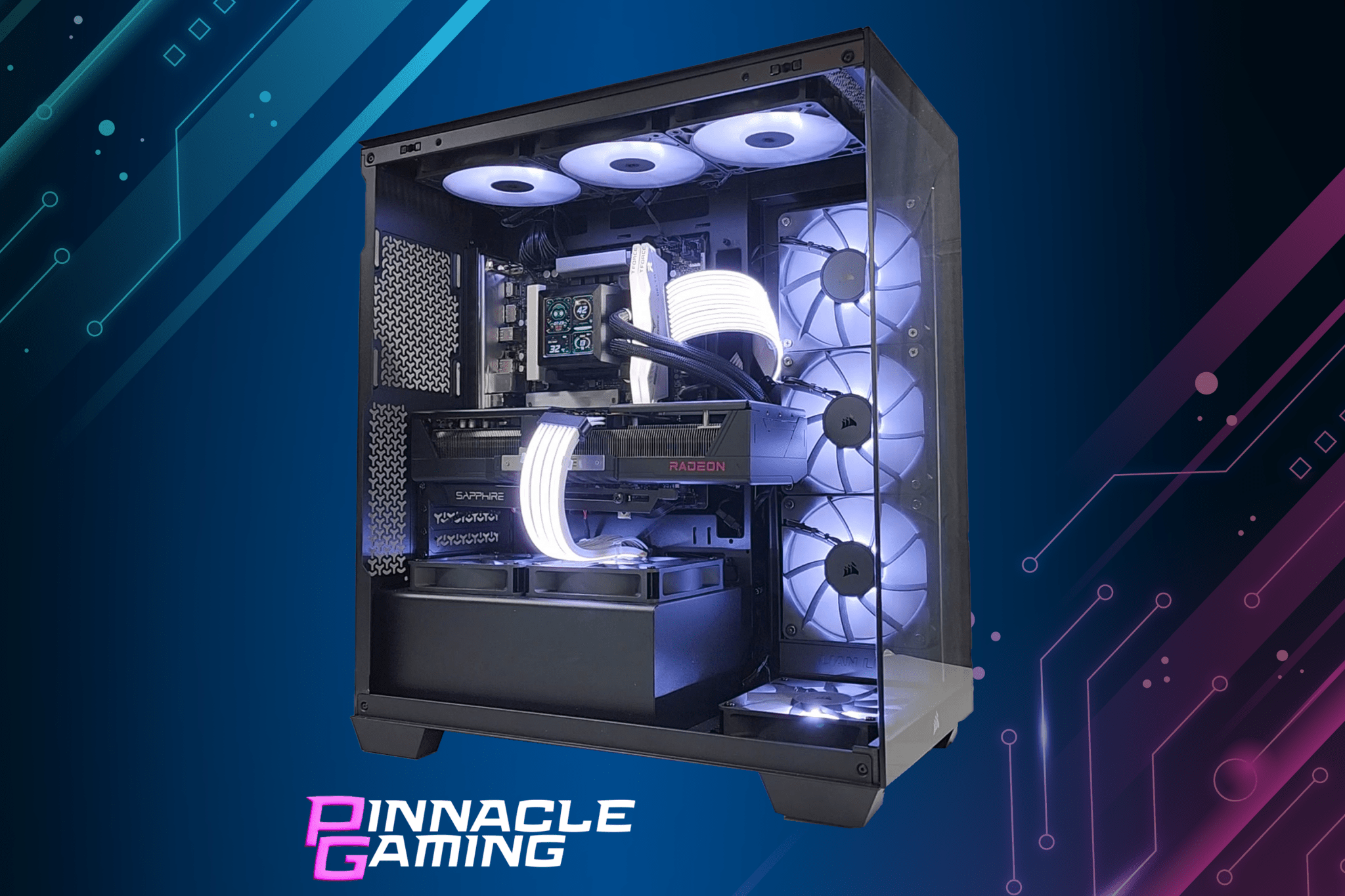 Custom Gaming Desktop PC Lian Li Corsair Ultra 7 RTX 5060 2TB SSD 16GB DDR5 WiFi - Geek Tech