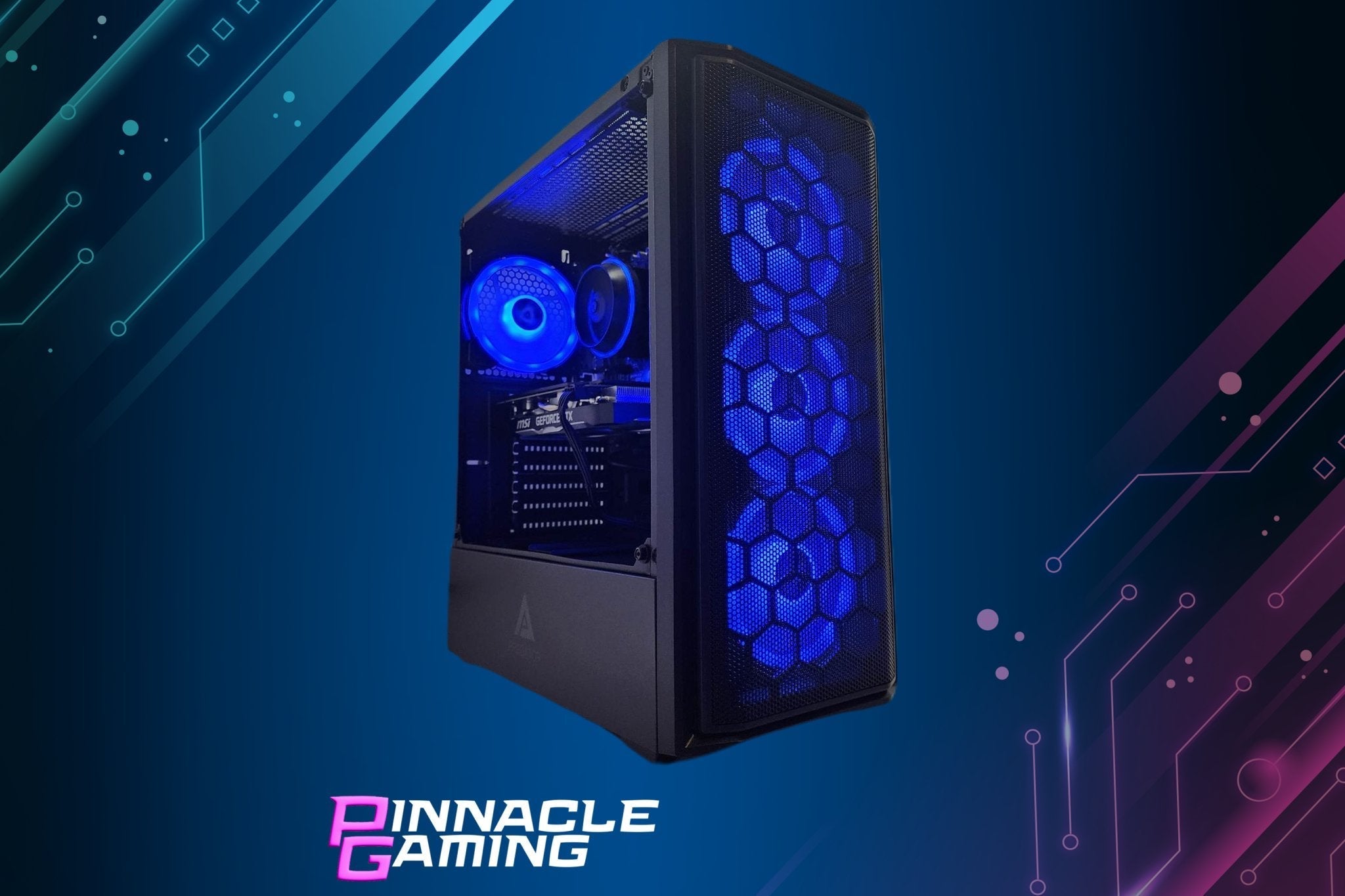 Custom Gaming PC Desktop Computer AMD Ryzen 5 NVIDIA GeForce RTX 5060 1TB SSD 32GB DDR5 Wifi Predator Black A620 - Geek Tech