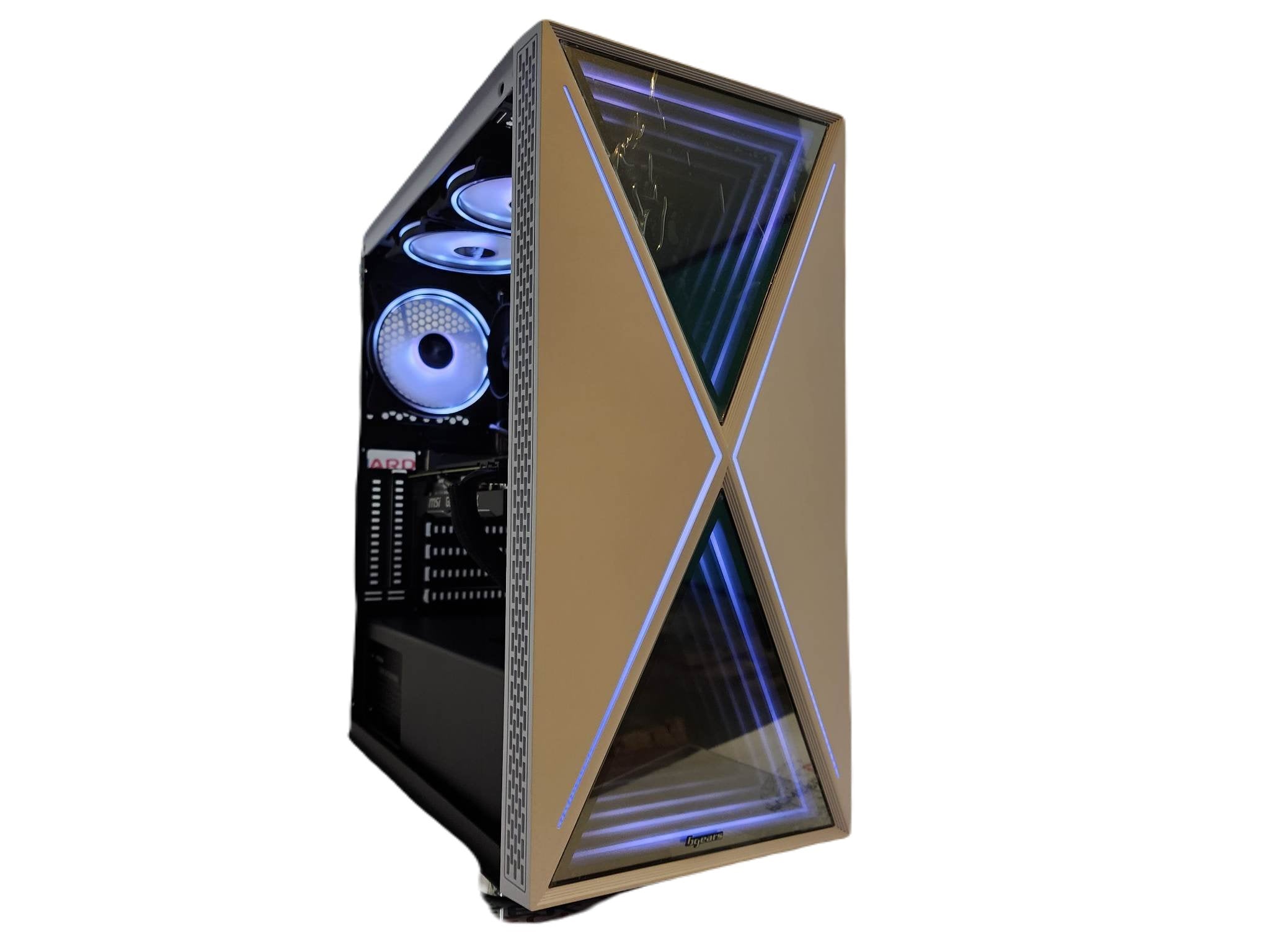 Custom Gaming PC Desktop Computer i5 NVIDIA GeForce RTX 5060 2TB SSD 32gb Blackwidow White H610 - Geek Tech