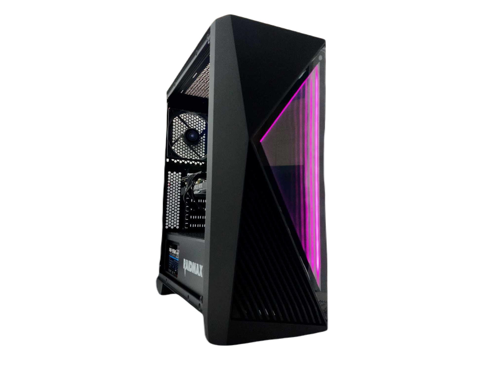 Custom Gaming PC Desktop Computer Ryzen 3 Quad - Core 2TB SSD RTX 5060 64gb Black S811 A520 - Geek Tech