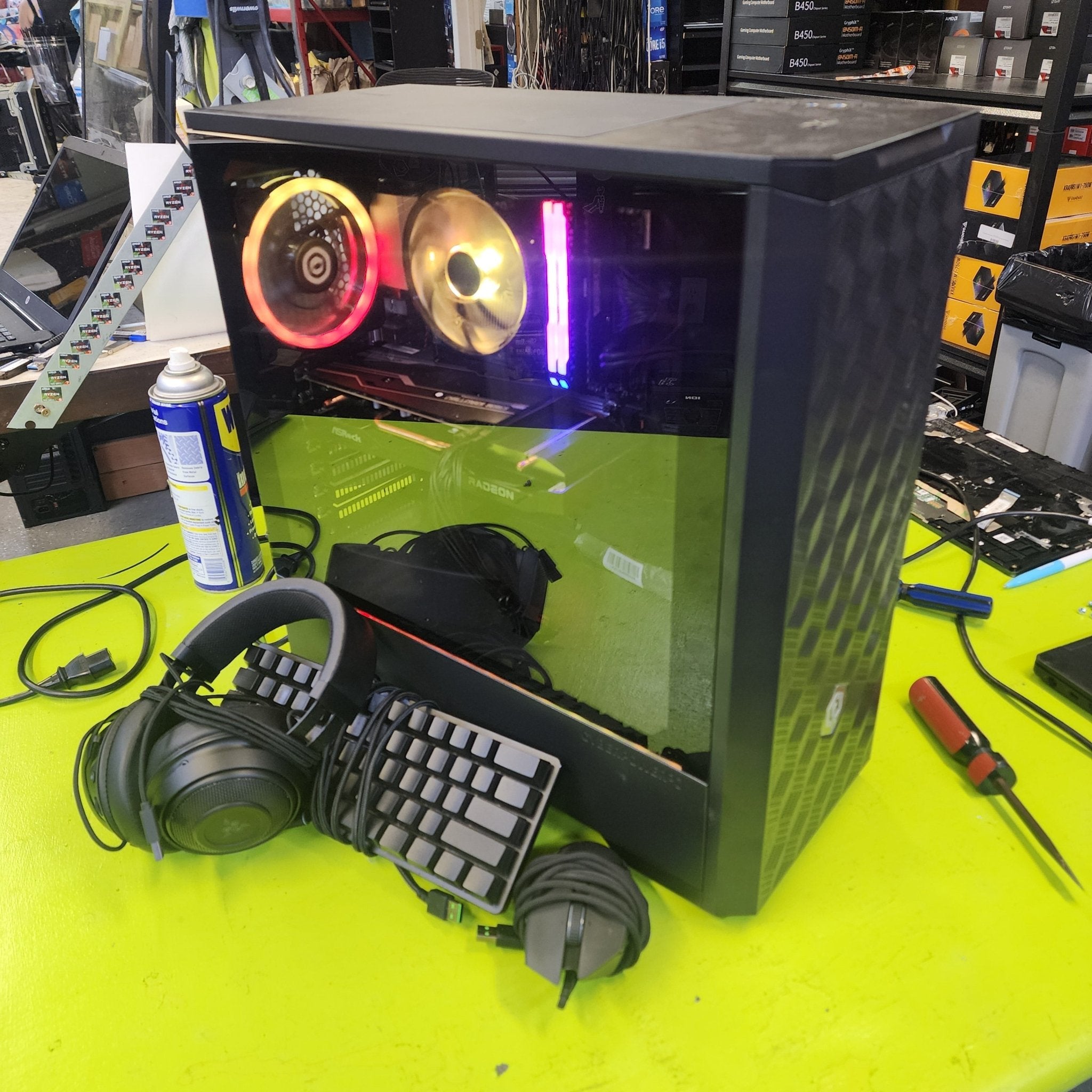 Cyberpower Gaming PC Ryzen 7 5700X RX 6600 XT 500GB SSD + 1TB HDD 64GB WiFI - Geek Tech