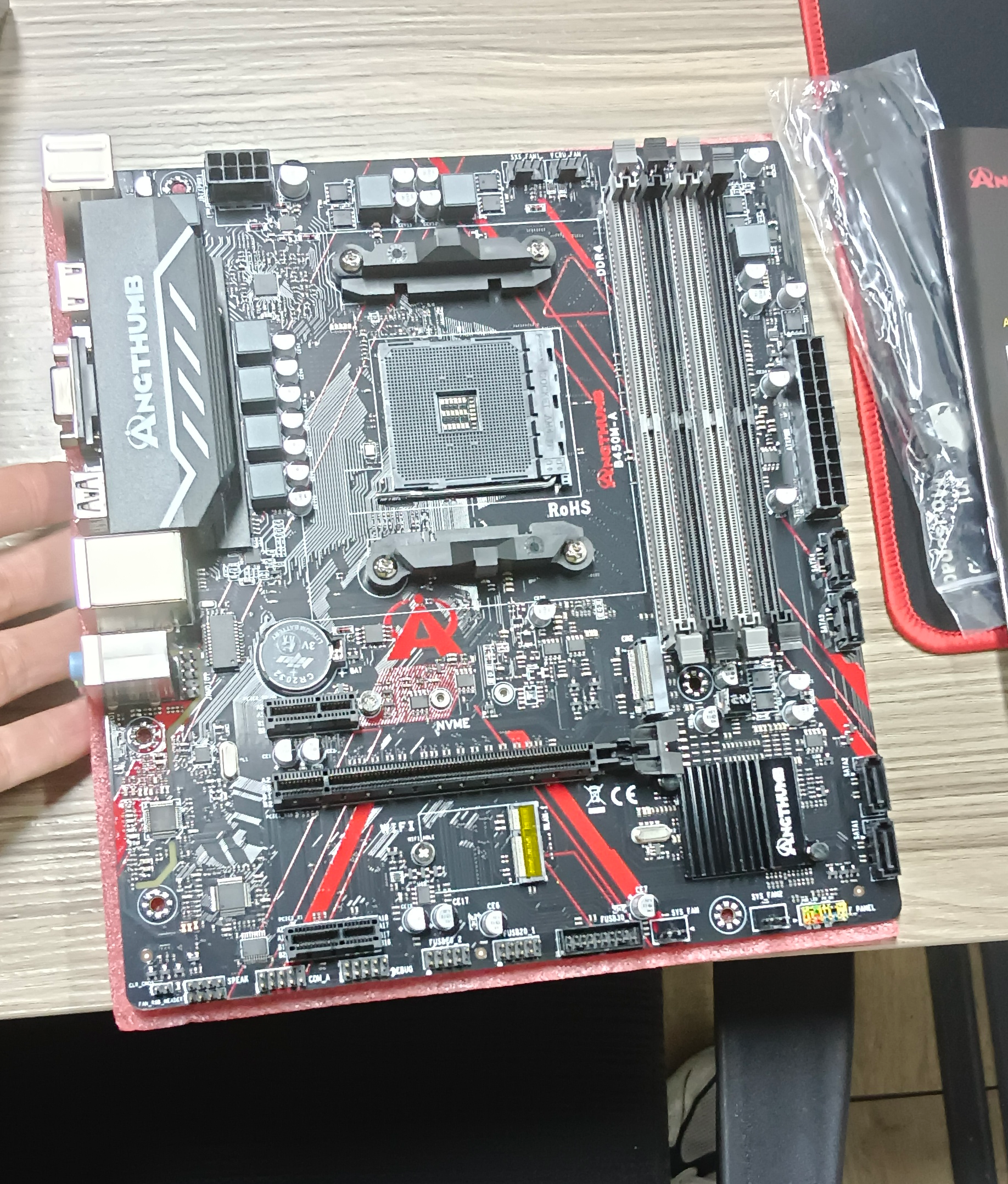 (AMD) Pinnacle B450M-A AMD AM4 AMR4+ M-ATX Micro ATX DDR4 Motherboard