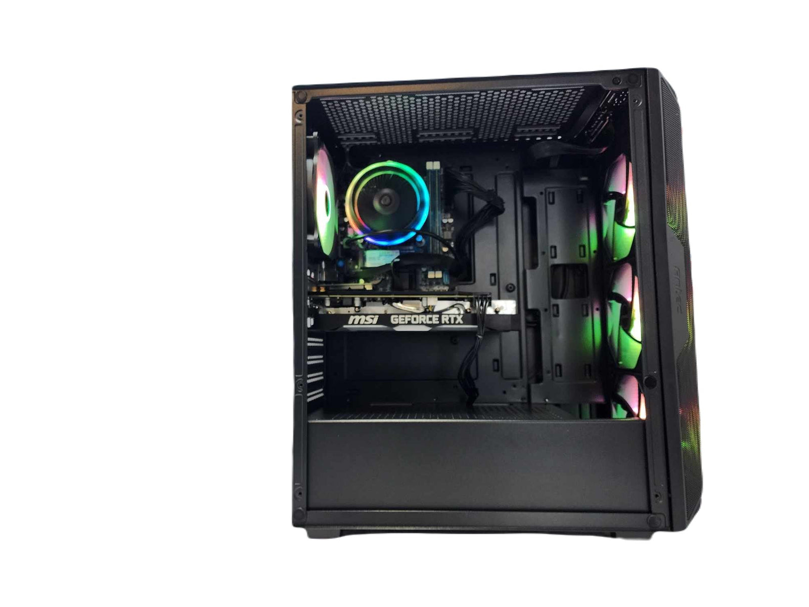 Gaming Desktop PC Computer Ryzen 7 7800X3D NVIDIA RTX 5060 1TB SSD 16GB DDR5 AX61 Black A620 - Geek Tech
