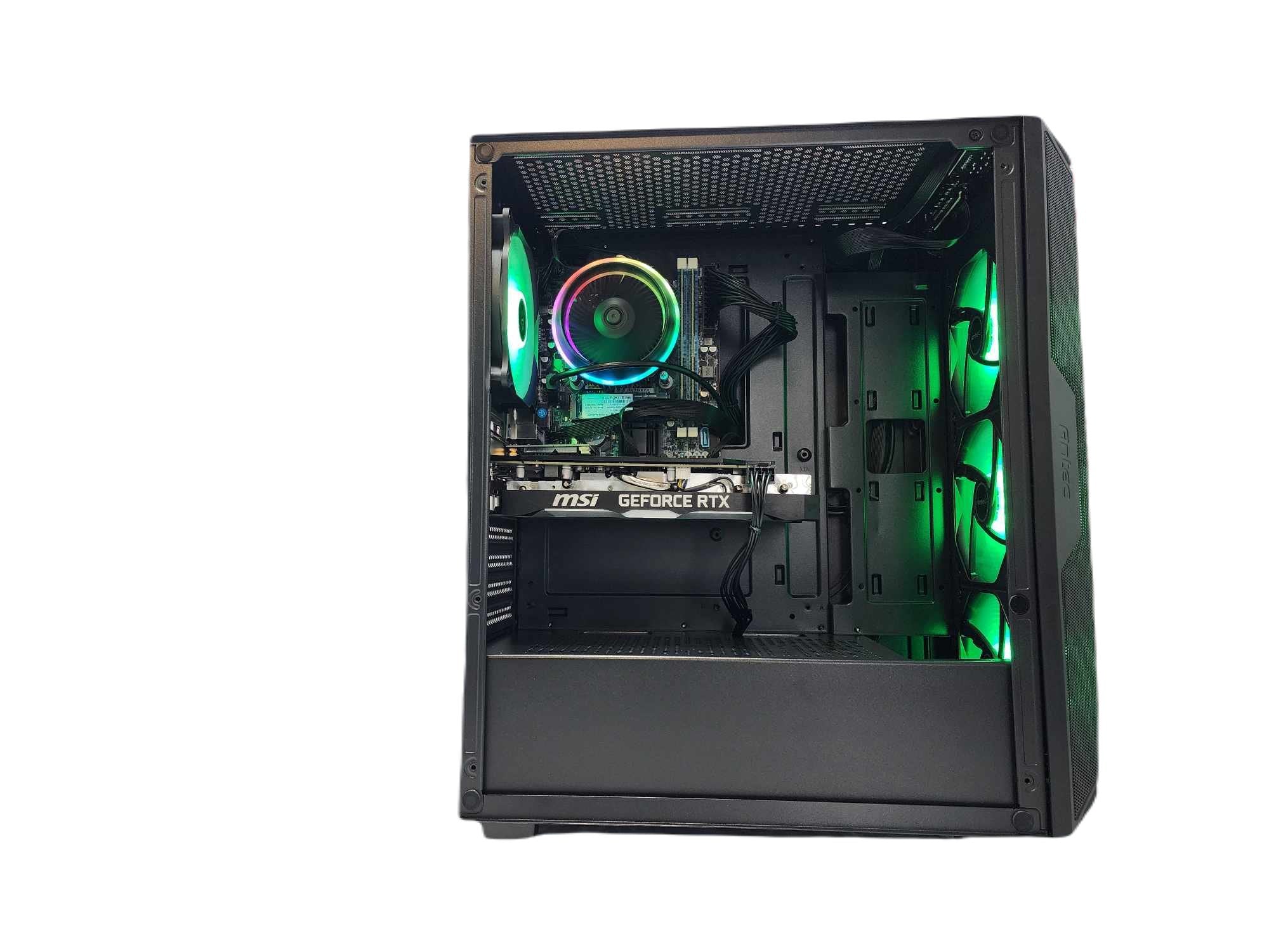 Gaming Desktop PC Computer Ryzen 7 7800X3D NVIDIA RTX 5060 1TB SSD 16GB DDR5 AX61 Black A620 - Geek Tech