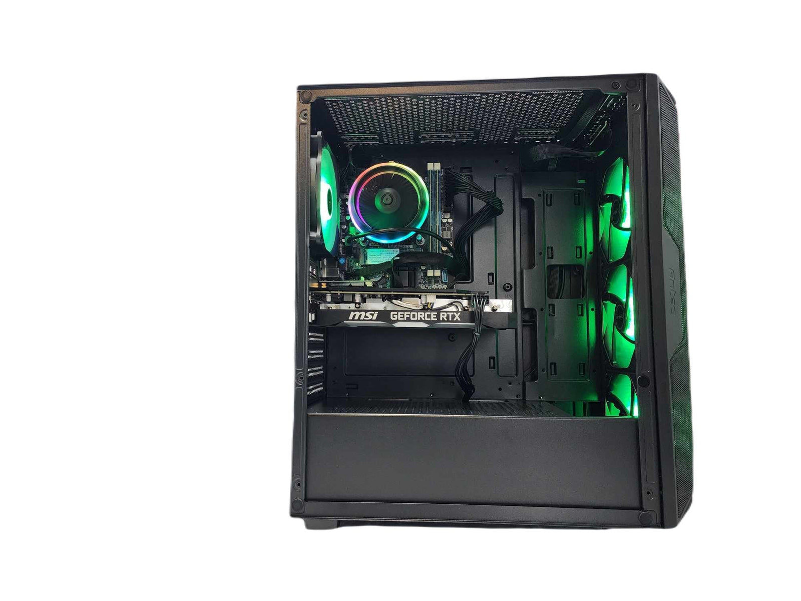 Gaming Desktop PC Computer Ryzen 7 7800X3D NVIDIA RTX 5060 1TB SSD 16GB DDR5 AX61 Black A620 - Geek Tech