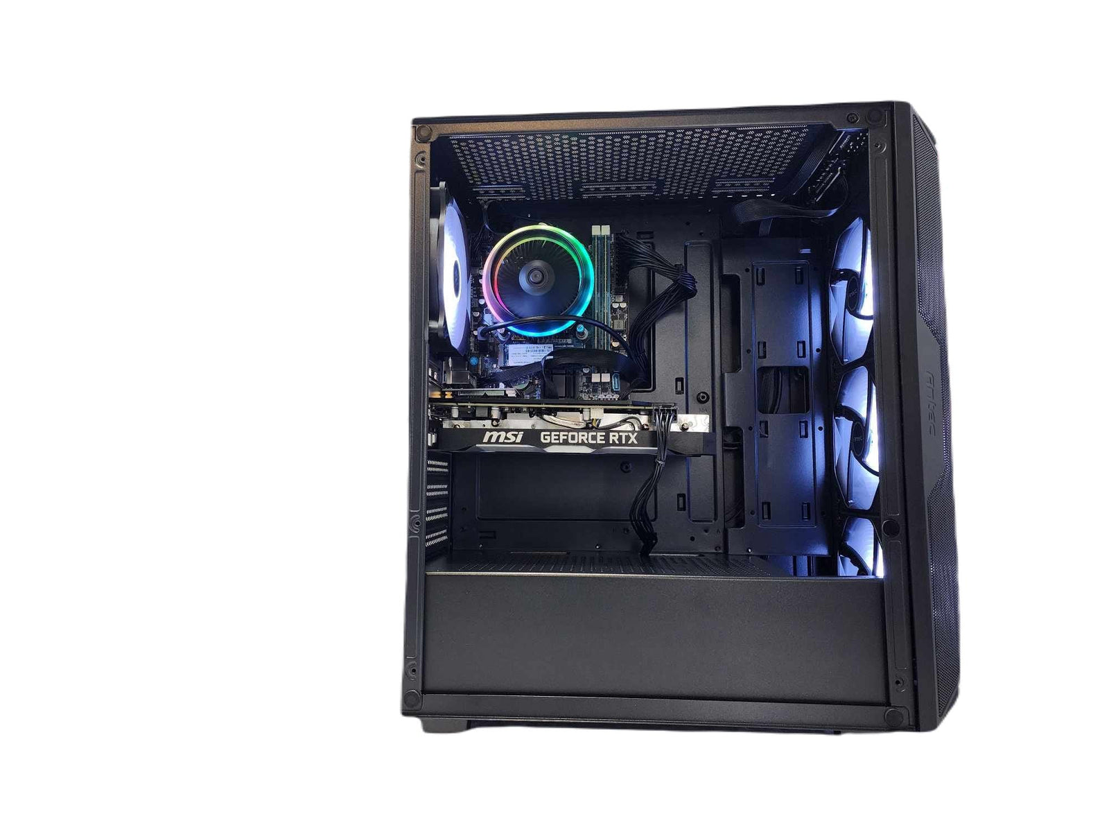 Gaming Desktop PC Computer Ryzen 7 7800X3D NVIDIA RTX 5060 1TB SSD 16GB DDR5 AX61 Black A620 - Geek Tech