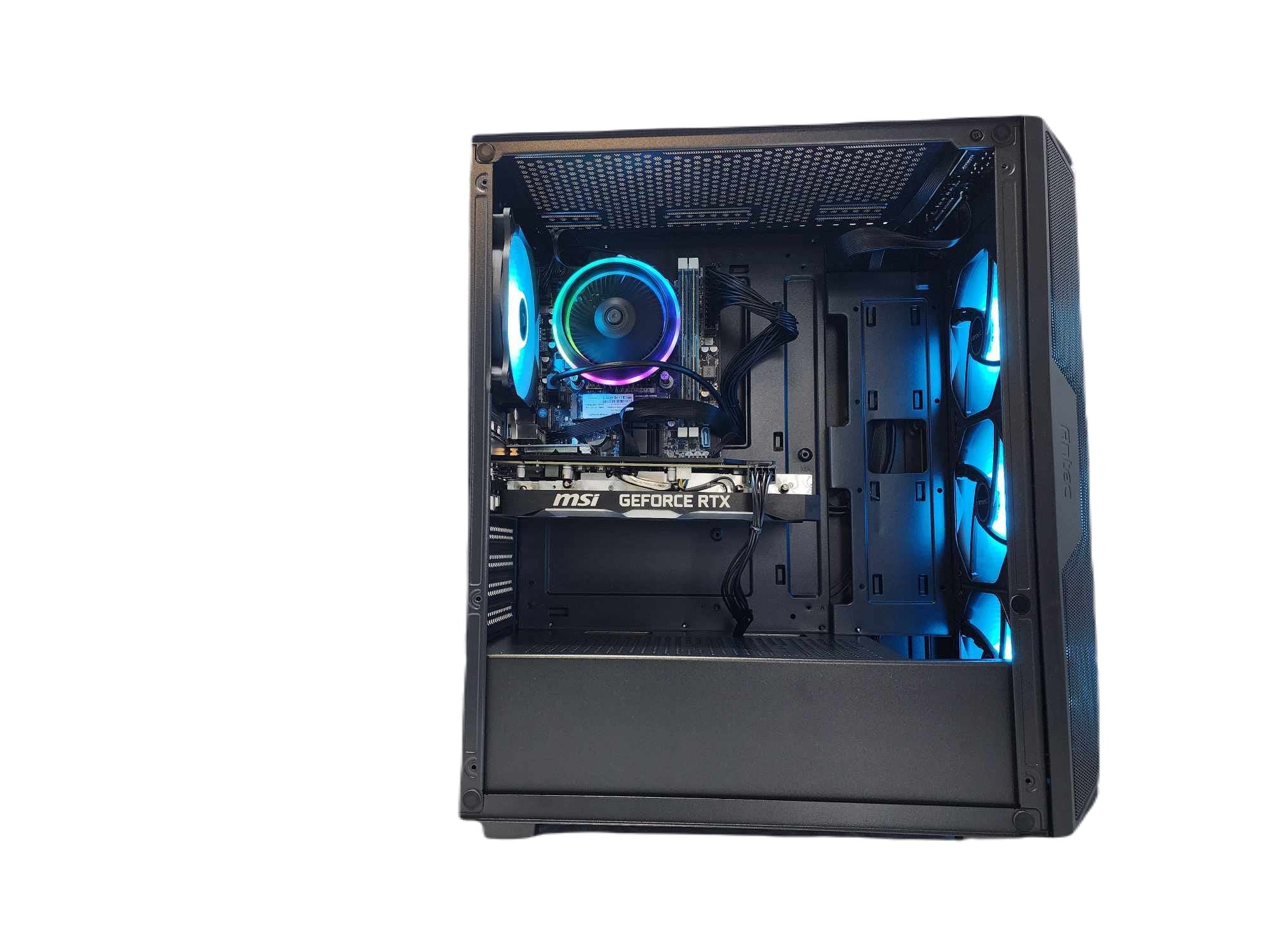 Gaming Desktop PC Computer Ryzen 7 7800X3D NVIDIA RTX 5060 1TB SSD 16GB DDR5 AX61 Black A620 - Geek Tech