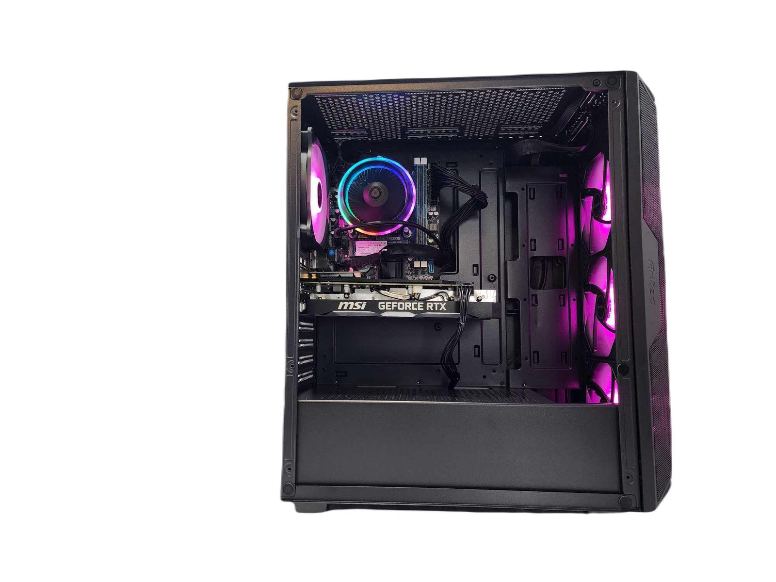 Gaming Desktop PC Computer Ryzen 7 7800X3D NVIDIA RTX 5060 1TB SSD 16GB DDR5 AX61 Black A620 - Geek Tech