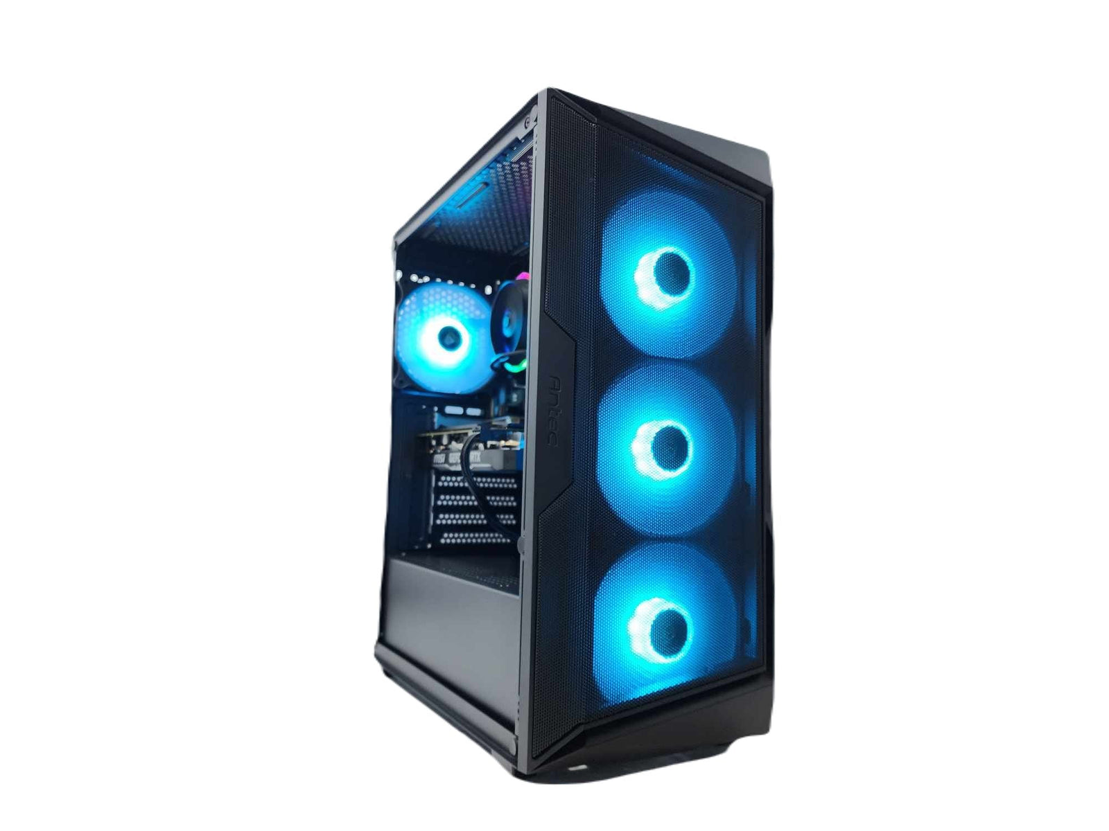 Gaming Desktop PC Computer Ryzen 7 7800X3D NVIDIA RTX 5060 1TB SSD 16GB DDR5 AX61 Black A620 - Geek Tech