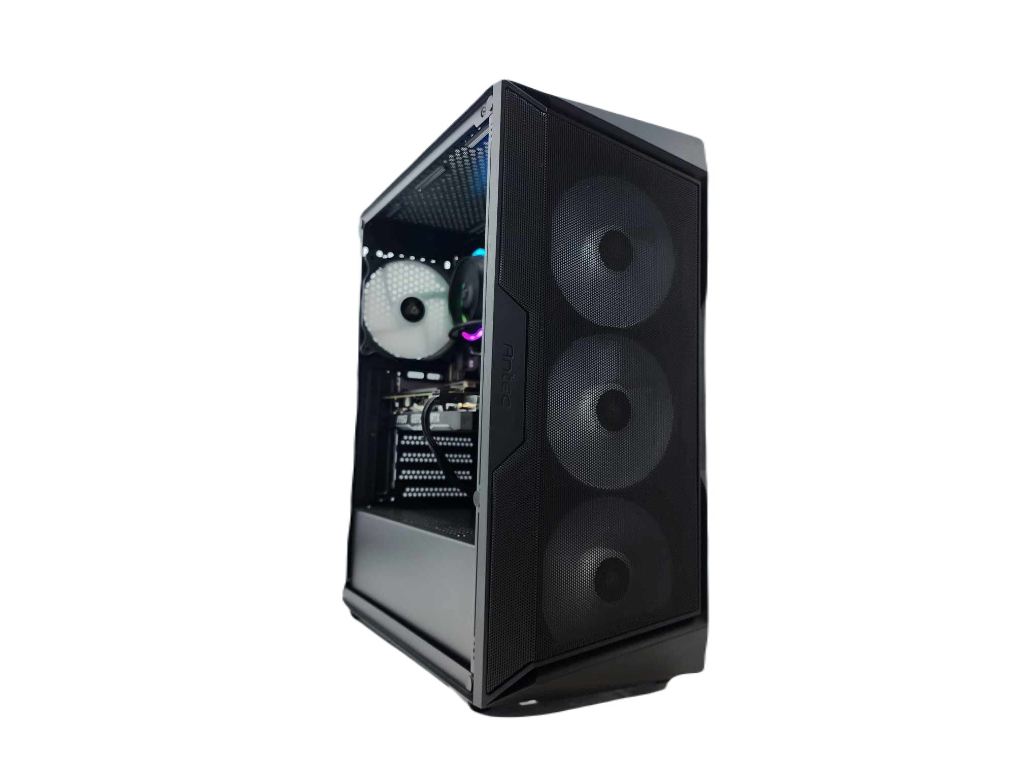 Gaming Desktop PC Computer Ryzen 7 7800X3D NVIDIA RTX 5060 1TB SSD 16GB DDR5 AX61 Black A620 - Geek Tech