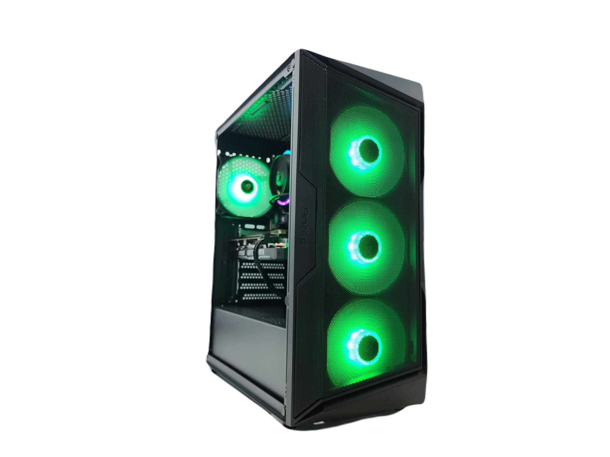 Gaming Desktop PC Computer Ryzen 7 7800X3D NVIDIA RTX 5060 1TB SSD 16GB DDR5 AX61 Black A620 - Geek Tech