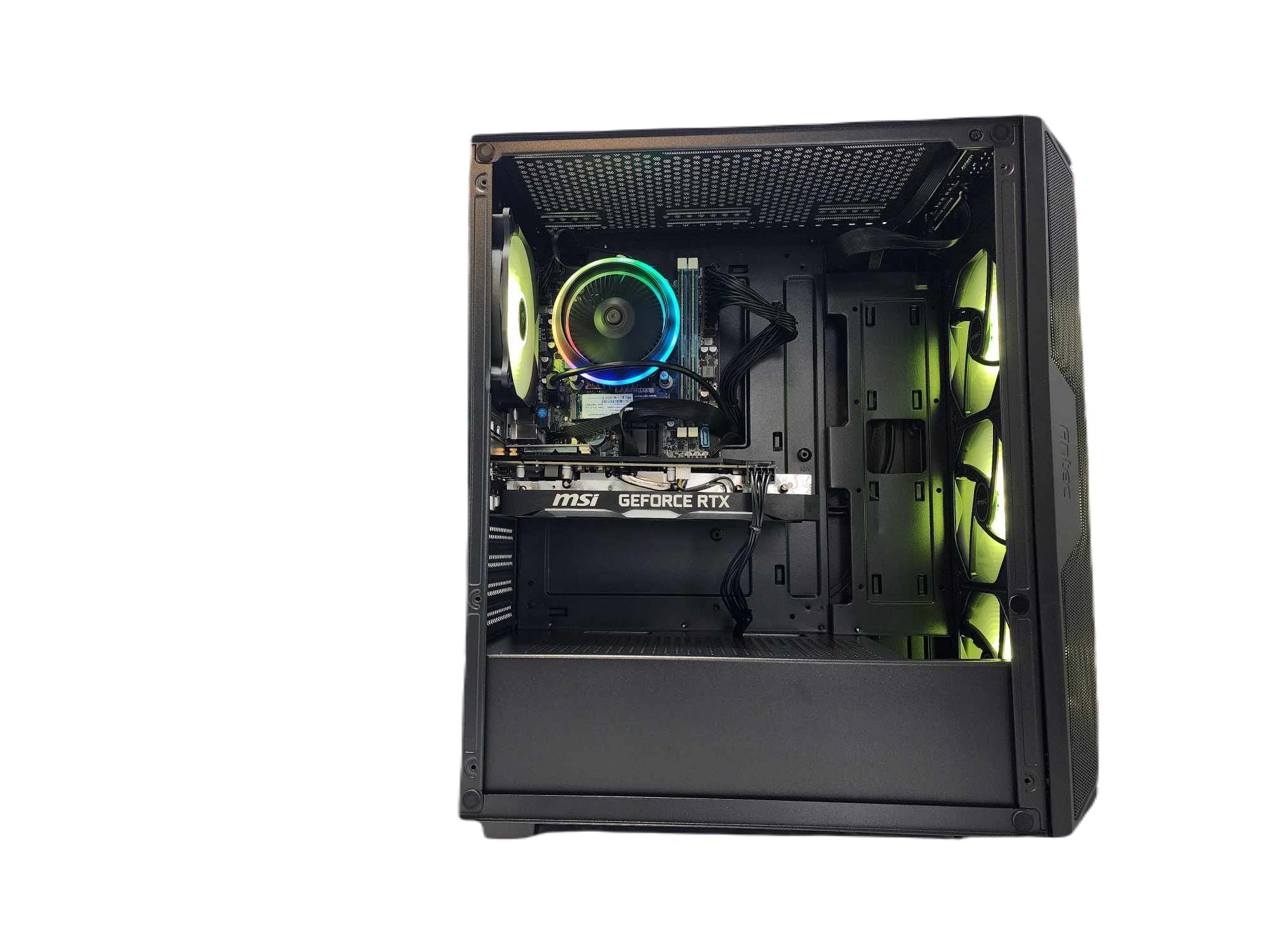 Gaming Desktop PC Computer Ryzen 7 7800X3D NVIDIA RTX 5060 1TB SSD 16GB DDR5 AX61 Black A620 - Geek Tech