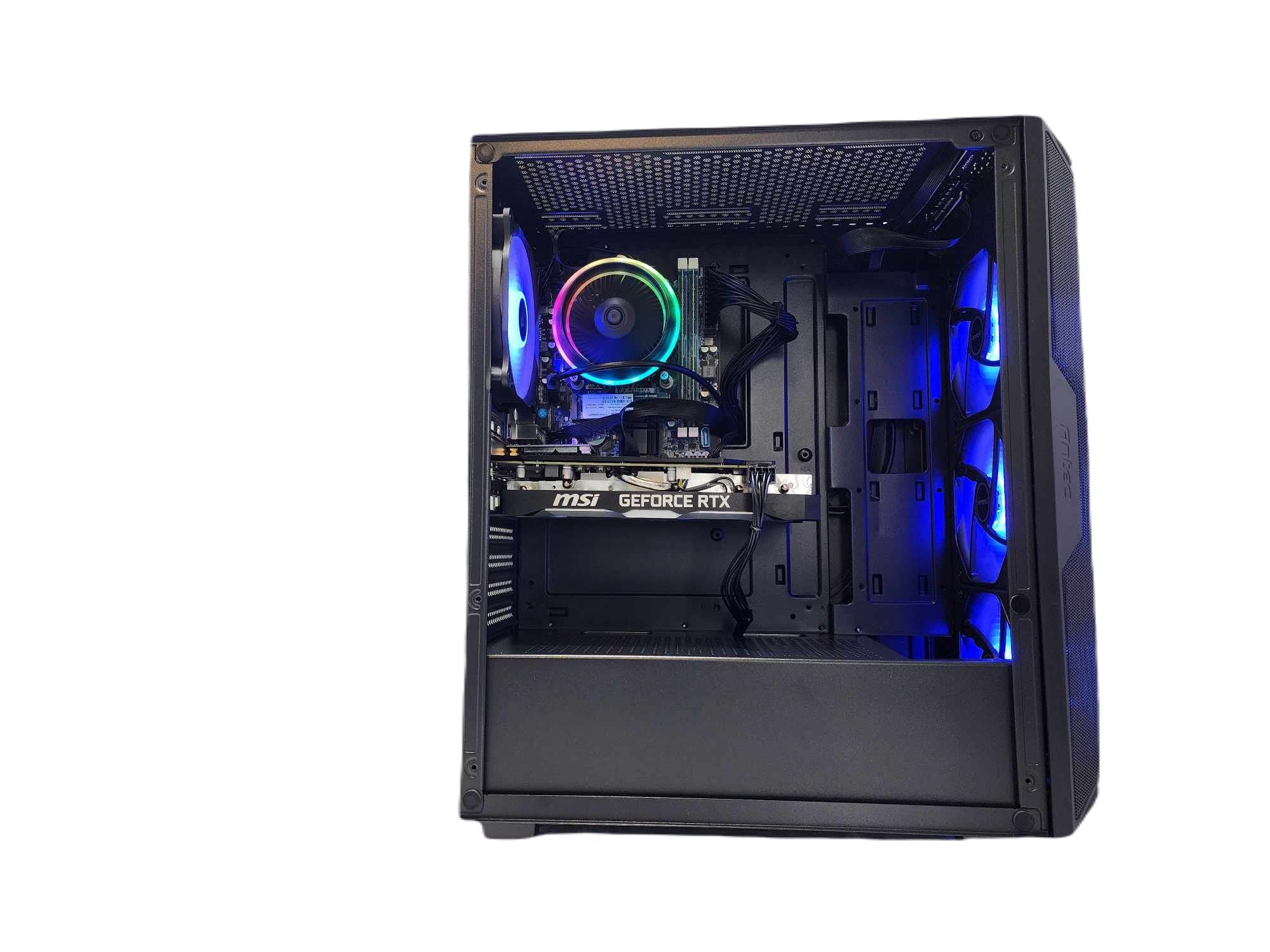 Gaming Desktop PC Computer Ryzen 7 7800X3D NVIDIA RTX 5060 1TB SSD 16GB DDR5 AX61 Black A620 - Geek Tech