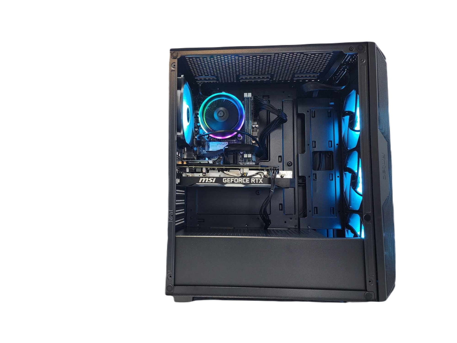 Gaming Desktop PC Computer Ryzen 7 7800X3D NVIDIA RTX 5060 500GB SSD 1TB HDD 64GB DDR5 AX61 Black A620 - Geek Tech