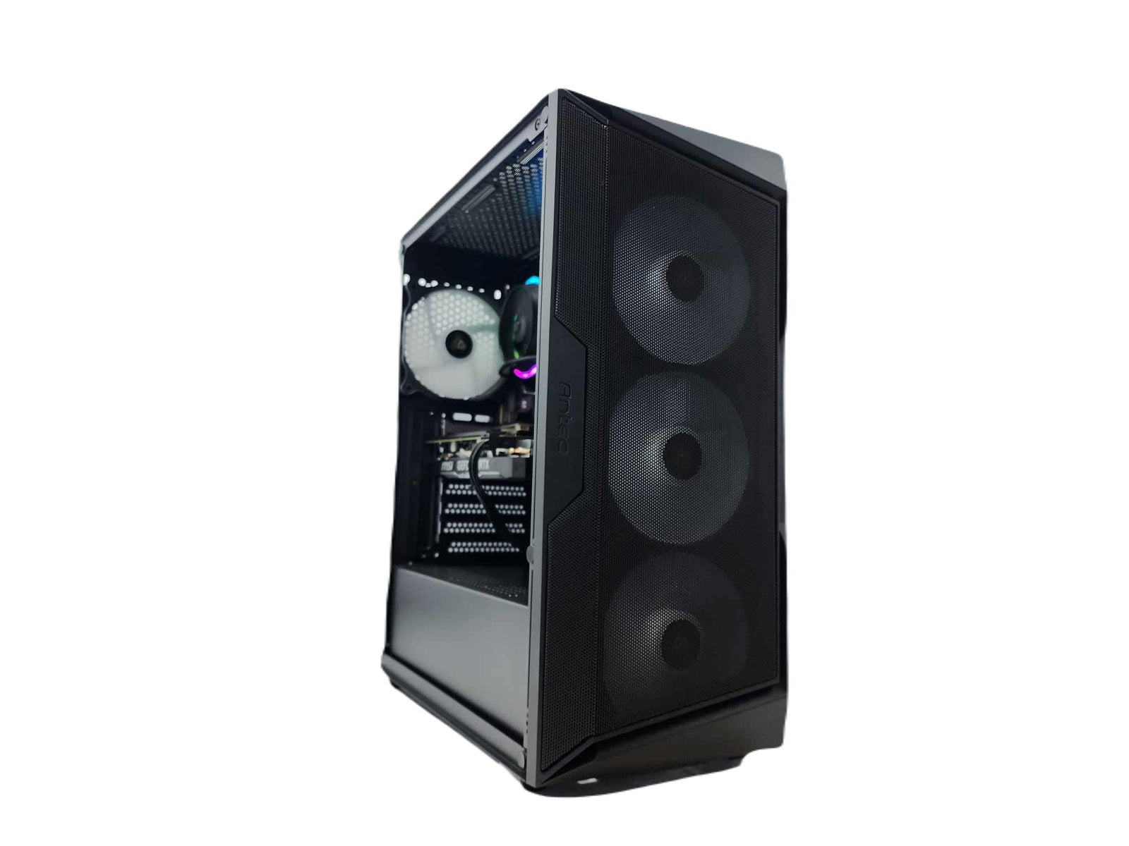 Gaming Desktop PC Computer Ryzen 7 7800X3D NVIDIA RTX 5060 500GB SSD 1TB HDD 64GB DDR5 AX61 Black A620 - Geek Tech