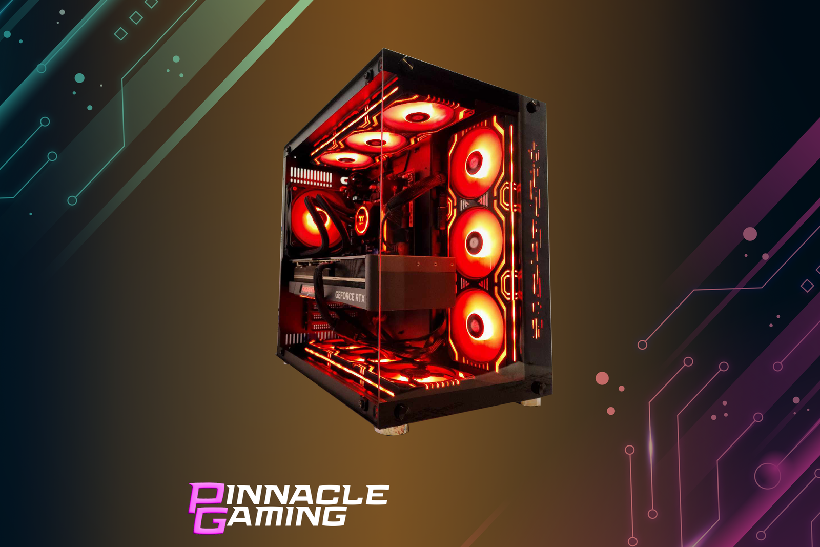 Computadora de escritorio Pinnacle Gaming con i7 NVIDIA RTX 4080 SUPER SSD de 1 TB y 32 GB DDR5 RGB blanca B760 