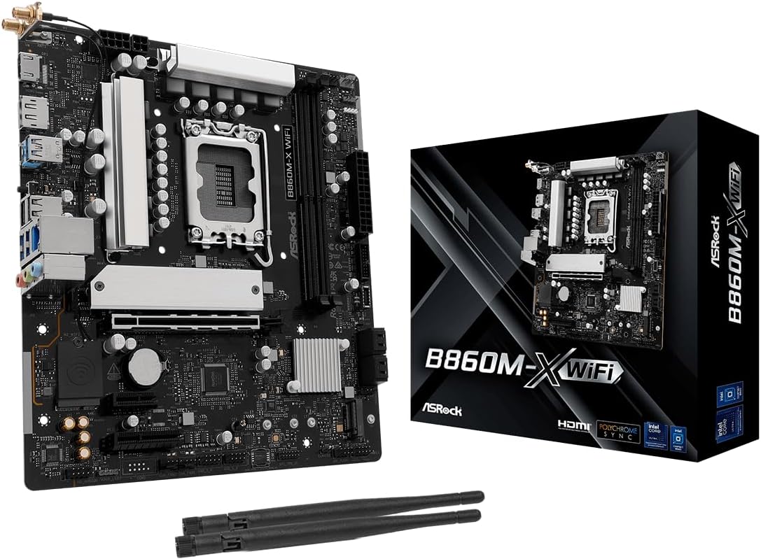 (Intel) ASRock B860M X WiFi 6E DDR5 LGA 1851 Motherboard - Geek Tech