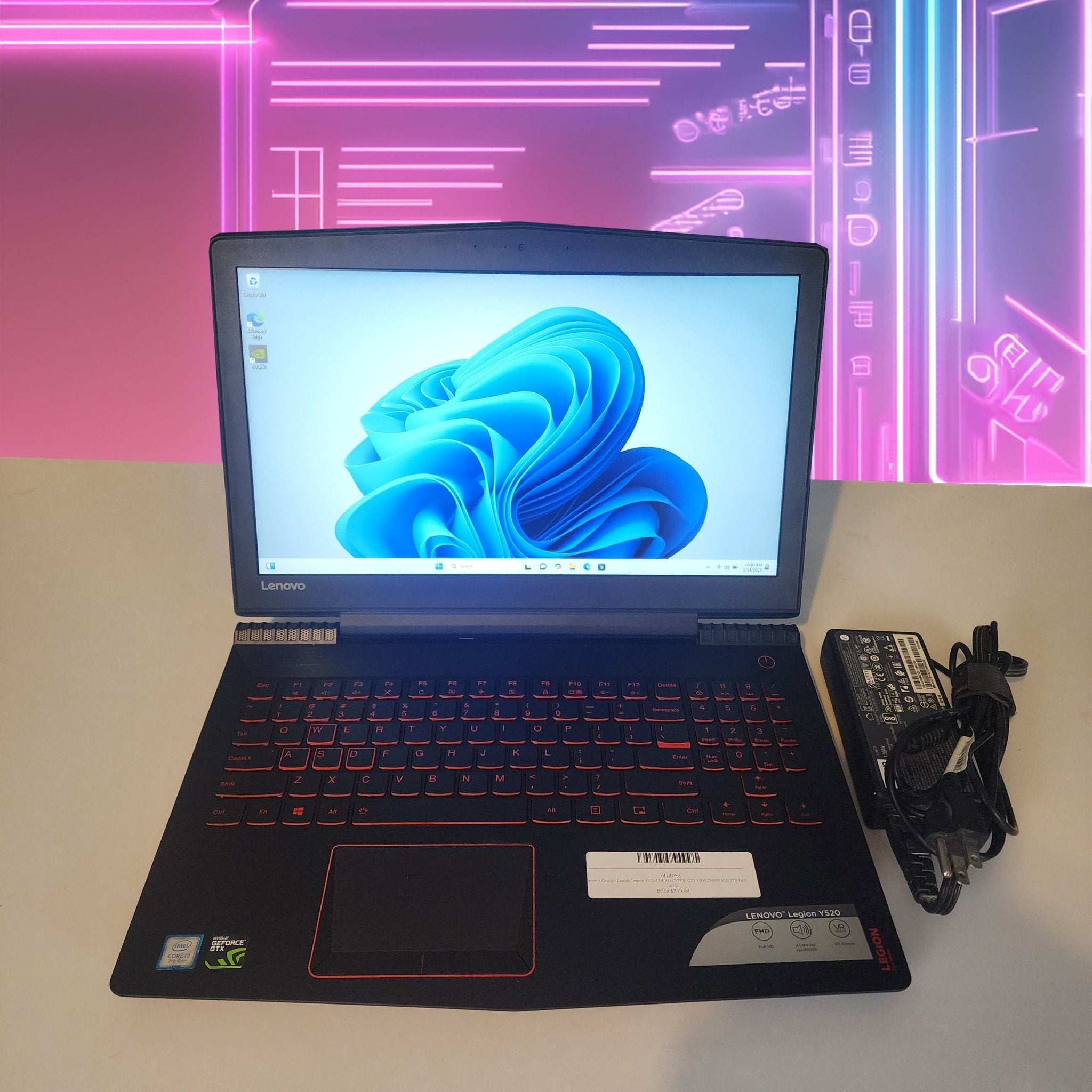 Lenovo Gaming Laptop Legion Y520 - 15IKBM i7 - 7700 GTX 1060 256GB SSD 1TB HDD 8GB DDR - Geek Tech