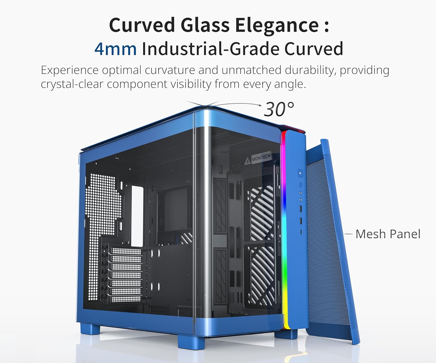 MONTECH, King 95 Dual-Chamber ATX Mid-Tower PC Gaming Case - Geek Tech