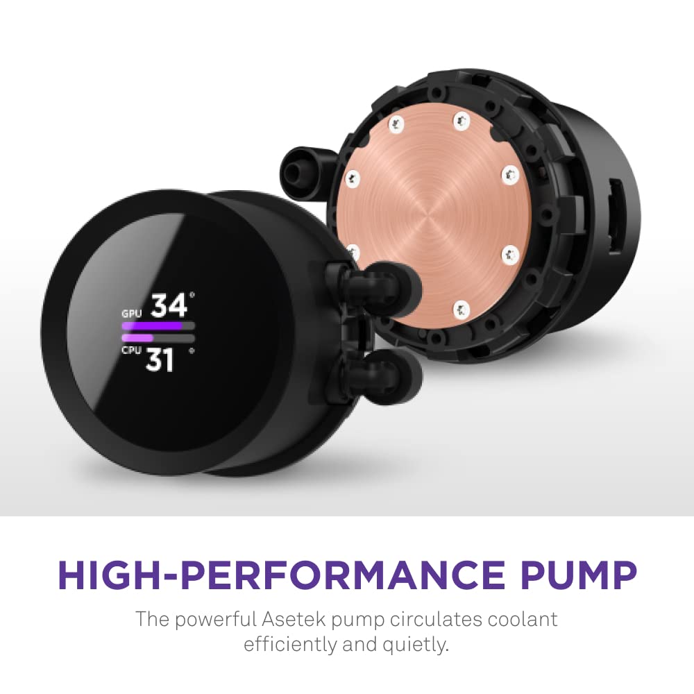 NZXT Kraken 240 - RL - KN - 240 - B1 - 240mm AIO CPU Liquid Cooler Black - Geek Tech