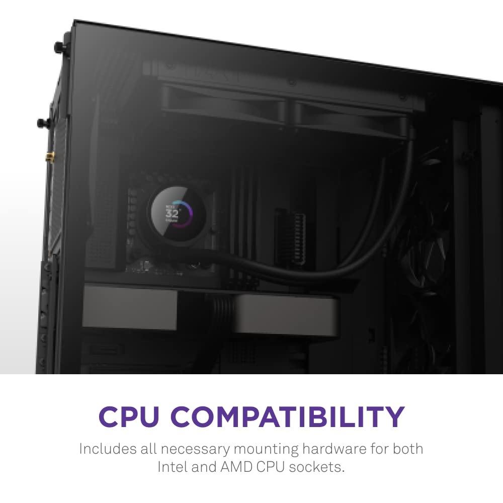 NZXT Kraken 240 - RL - KN - 240 - B1 - 240mm AIO CPU Liquid Cooler Black - Geek Tech