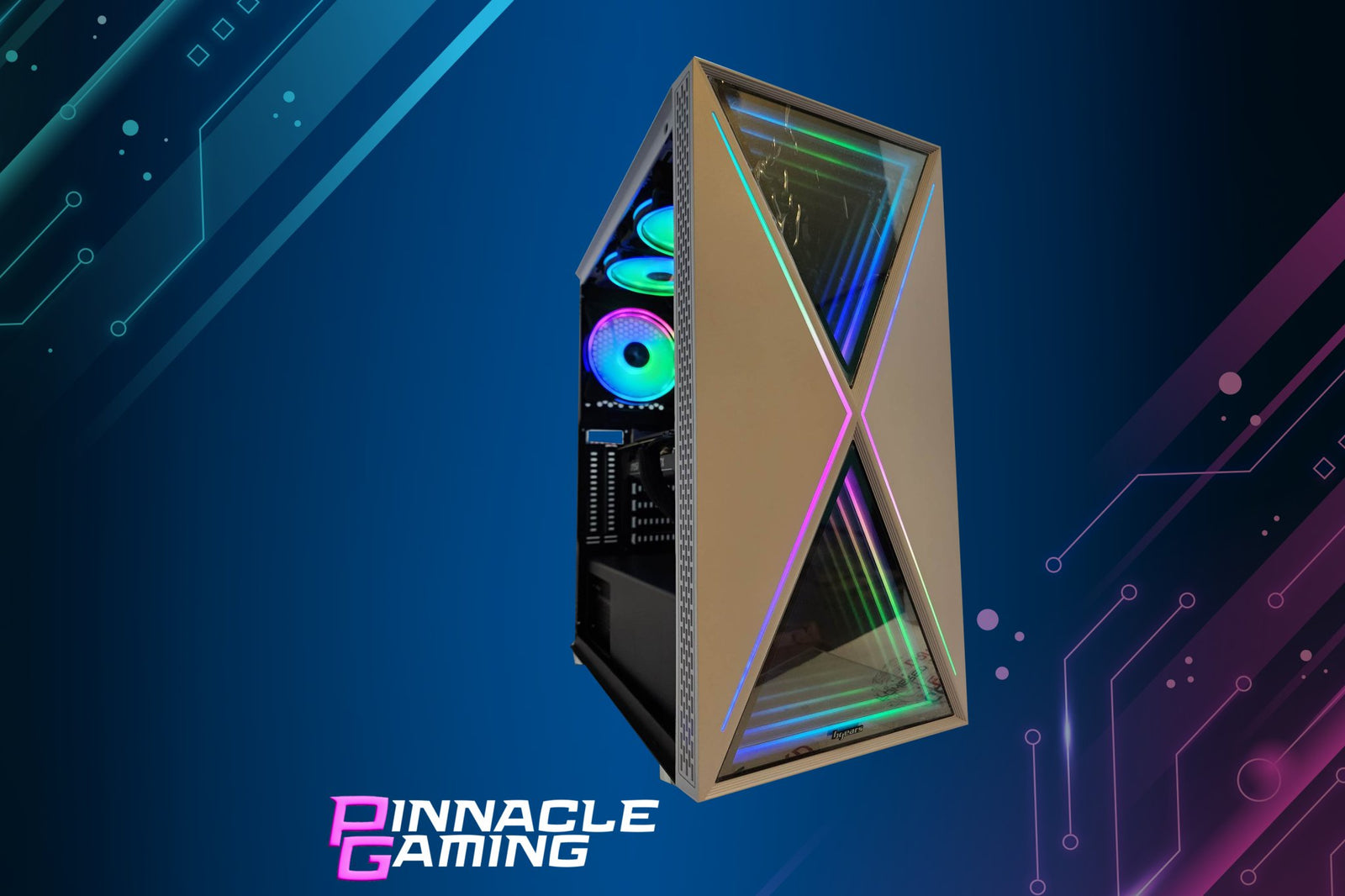 Pinnacle Desktop Gaming PC Computer i7 NVIDIA RTX 4060 Ti SSD 500GB 1TB 2TB DDR5 16GB 32GB Water Blackwidow White H6 - Geek Tech