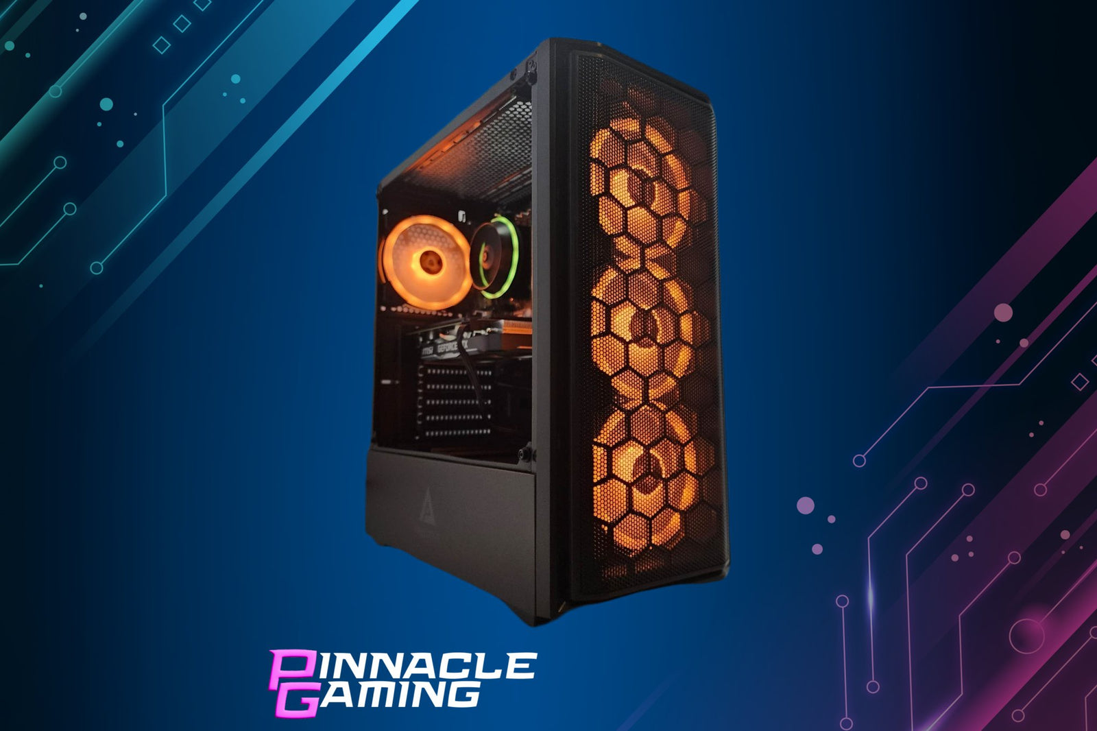 Pinnacle Gaming PC Desktop Computer AMD Ryzen 5 NVIDIA GeForce RTX 4060 Ti 2TB SSD 64GB DDR5 Wifi Predator Black A620 - Geek Tech